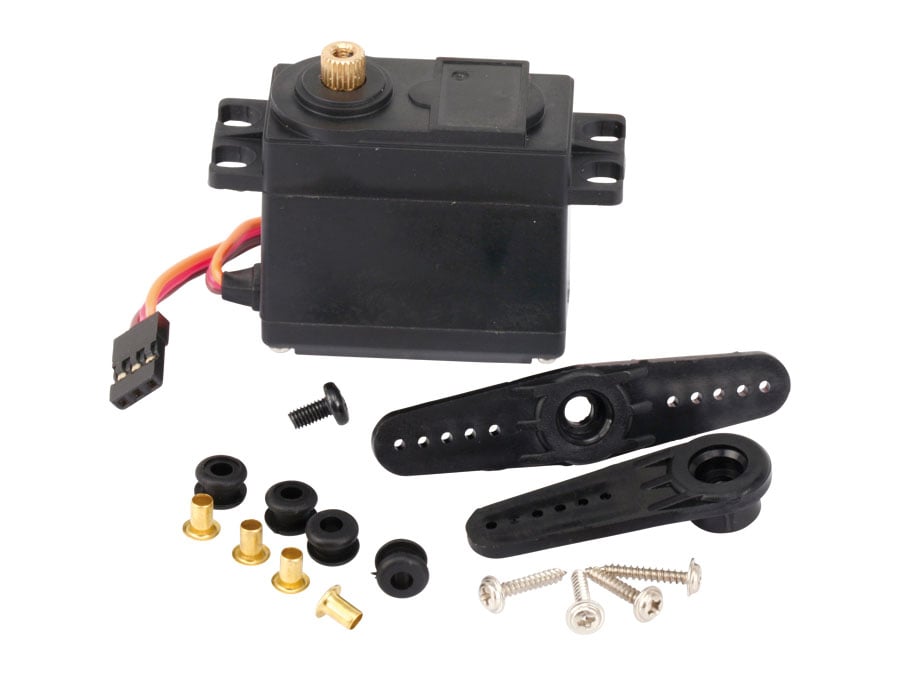 Servomotor, analog, 55x20 mm, Metallgetriebe Servomotor, analog, 55x20 mm, Metallgetriebe