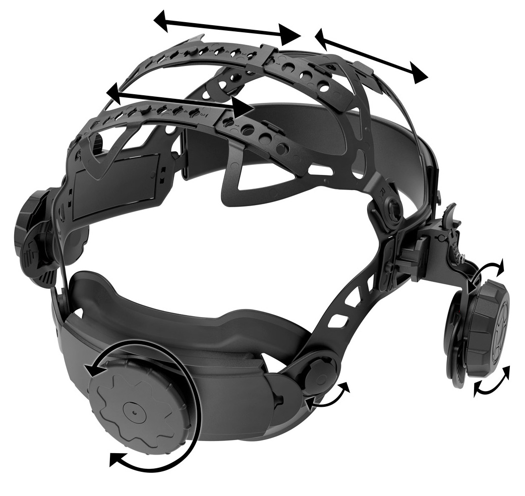 STAHLWERK Automatik-Schweißhelm BULLET, 3-in-1