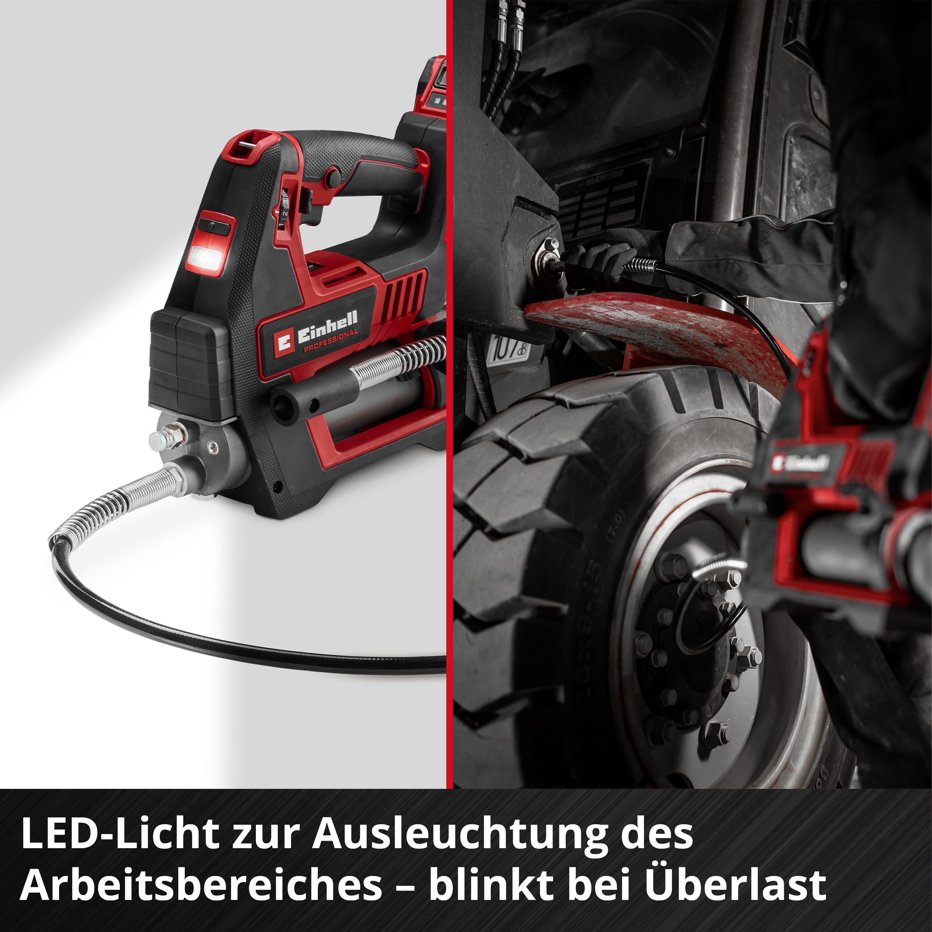 EINHELL PROFESSIONAL Akku-Fettpresse TP-GR 18/690 Li + Starterset 4,0 Ah