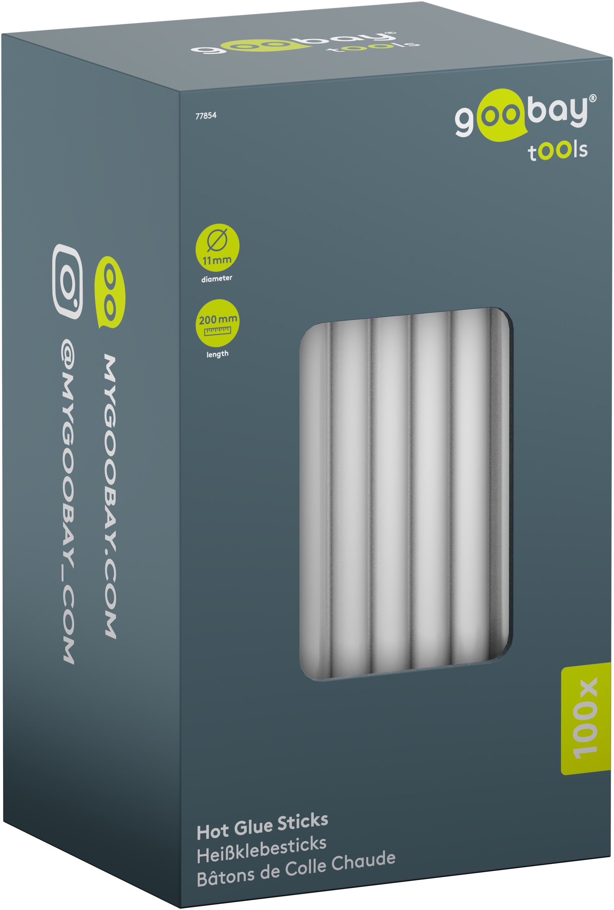 GOOBAY TOOLS Heißklebesticks, 77854, 11 mm, 100 Stück