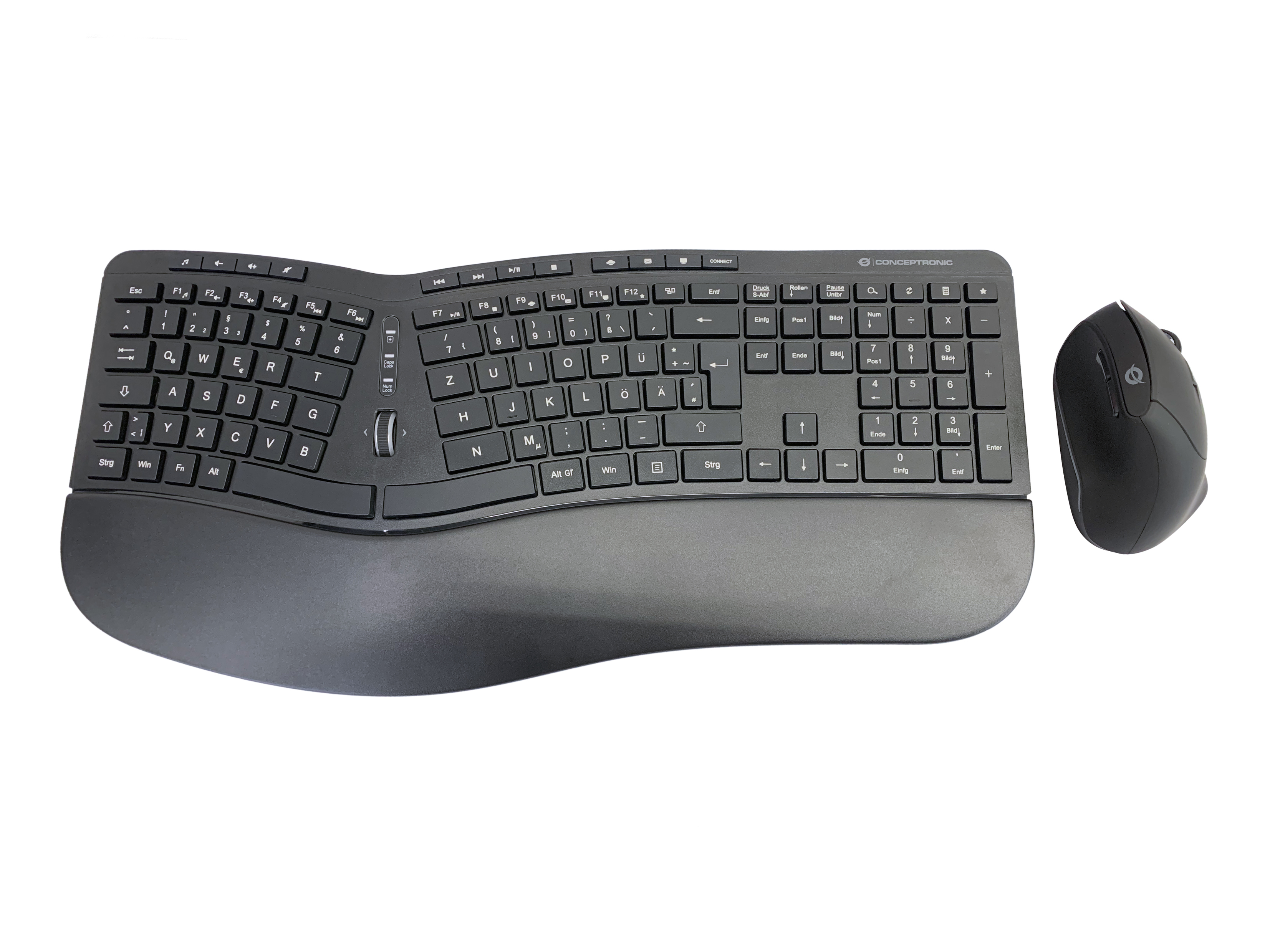 CONCEPTRONIC Keyboard + Mouse, Layout deutsch, schwarz