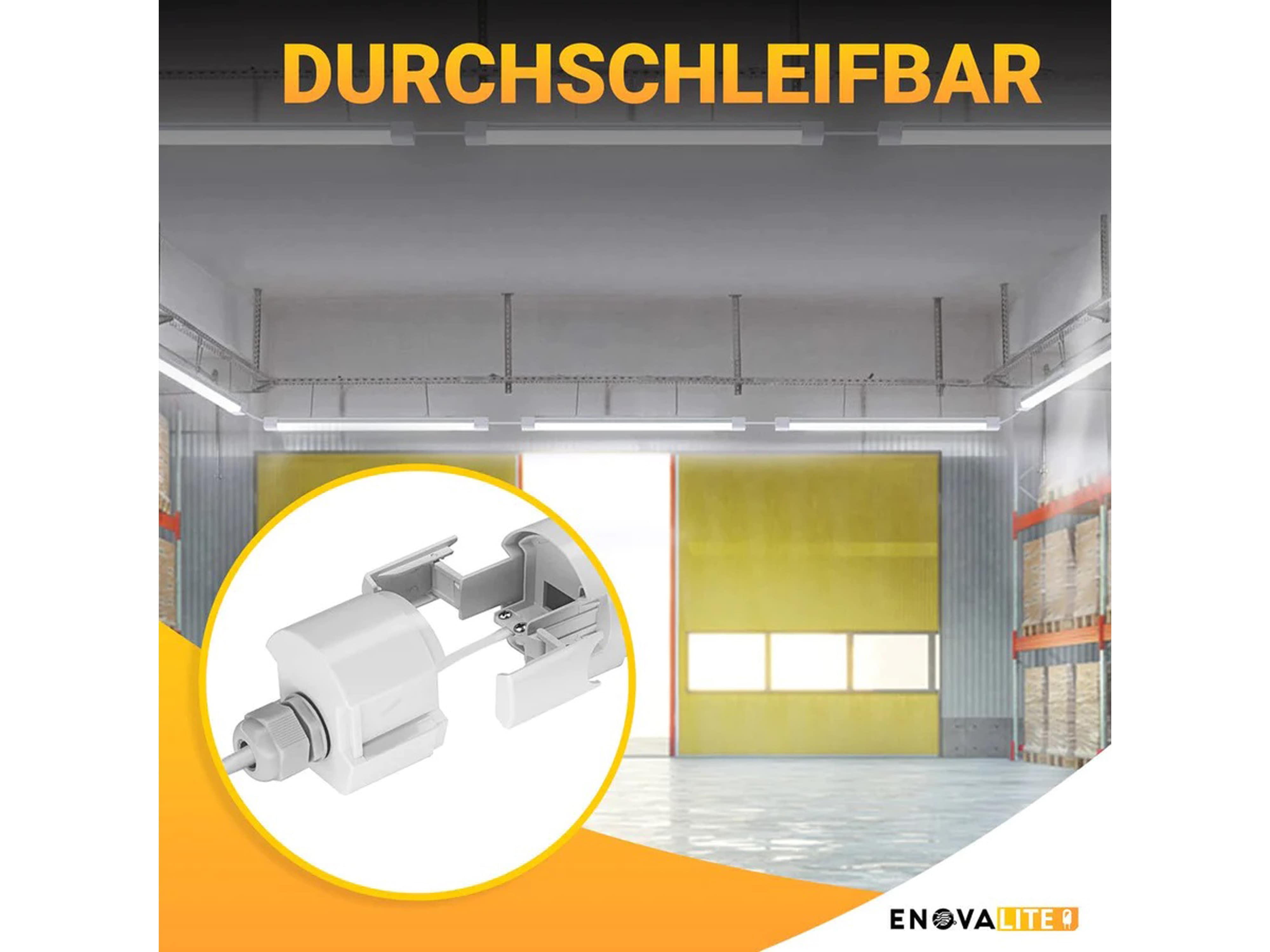 ENOVALITE LED-Feuchtraumleuchte PRO, EEK: E, 18W, 2070lm, 4000K, 650mm