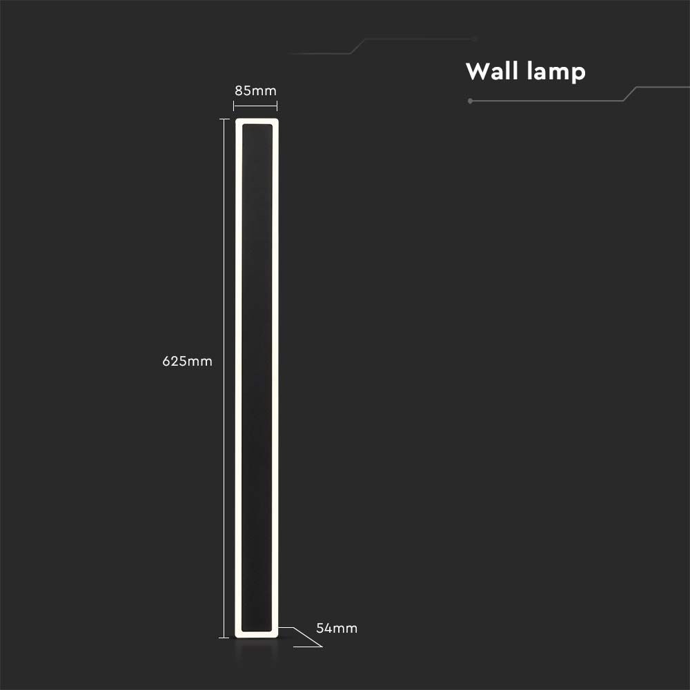 V-TAC LED-Wandleuchte VT-11117, EEK: E, 17 W, 2330 lm, 4000 K, schwarz V-TAC LED-Wandleuchte VT-11117, EEK: E, 17 W, 2330 lm, 4000 K, schwarz