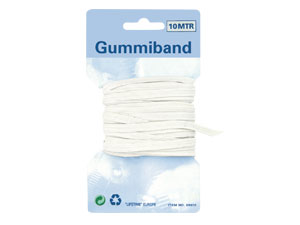 Gummiband, textilummantelt, 10 m
