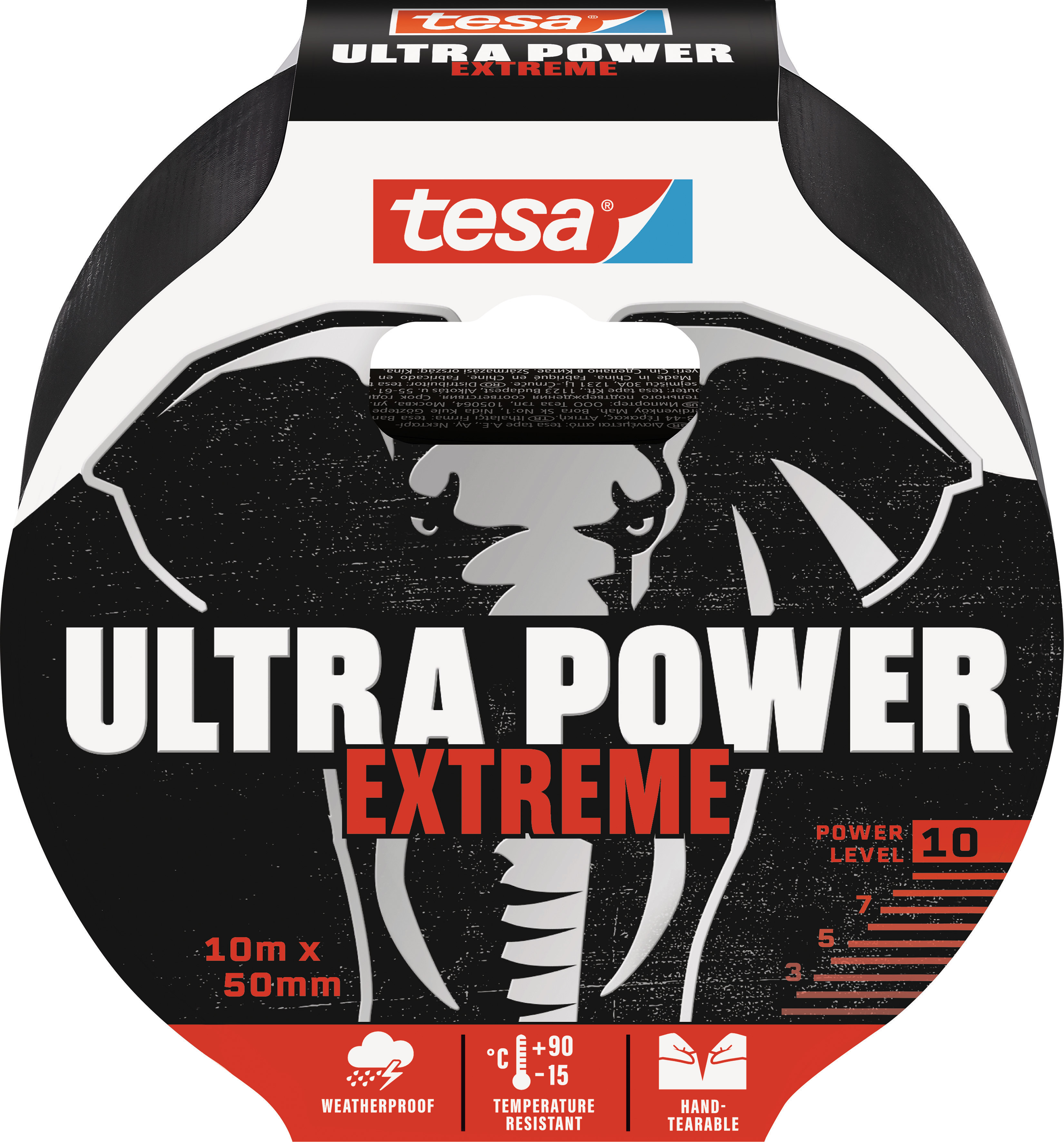 TESA Ultra Power Extreme, Reparaturband, 50 mm x 10 m, schwarz