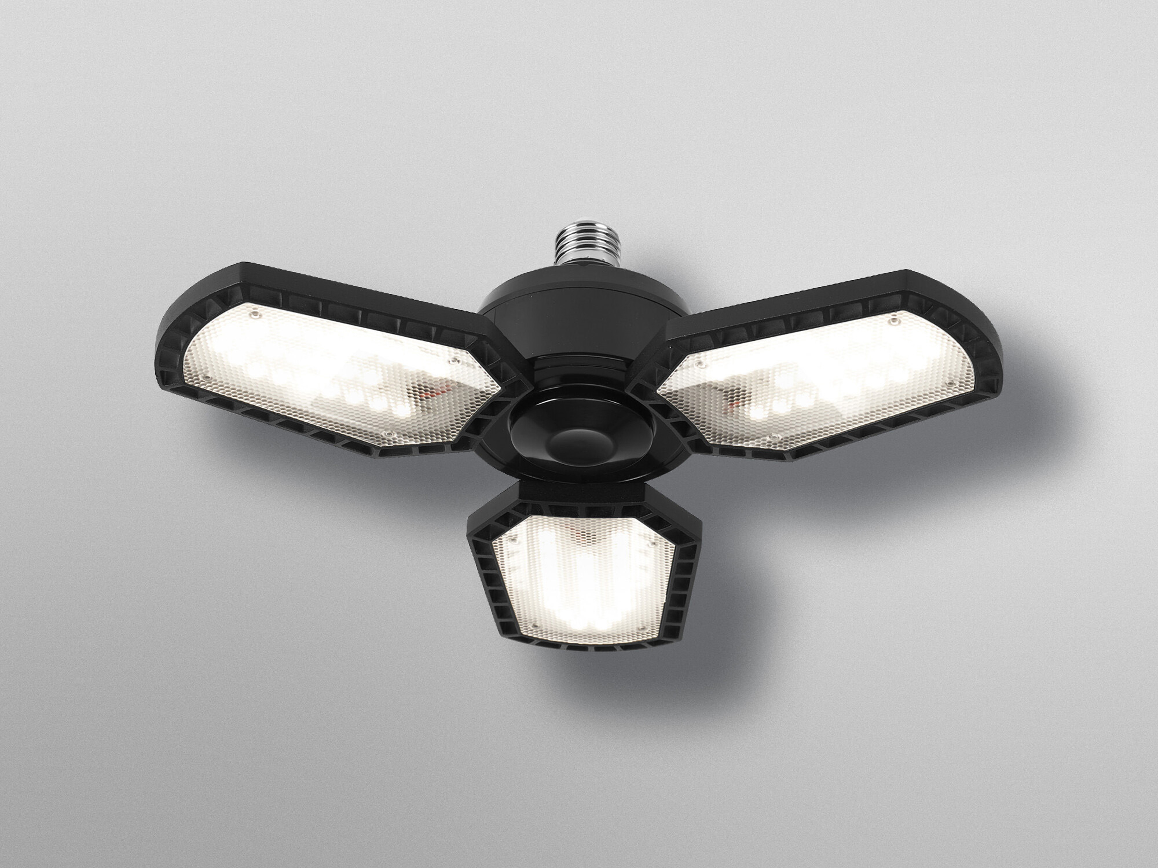 OSRAM LED-Deckenleuchte, E27, 60W, 4000K, EEK: F, 6500lm, IP20, schwarz