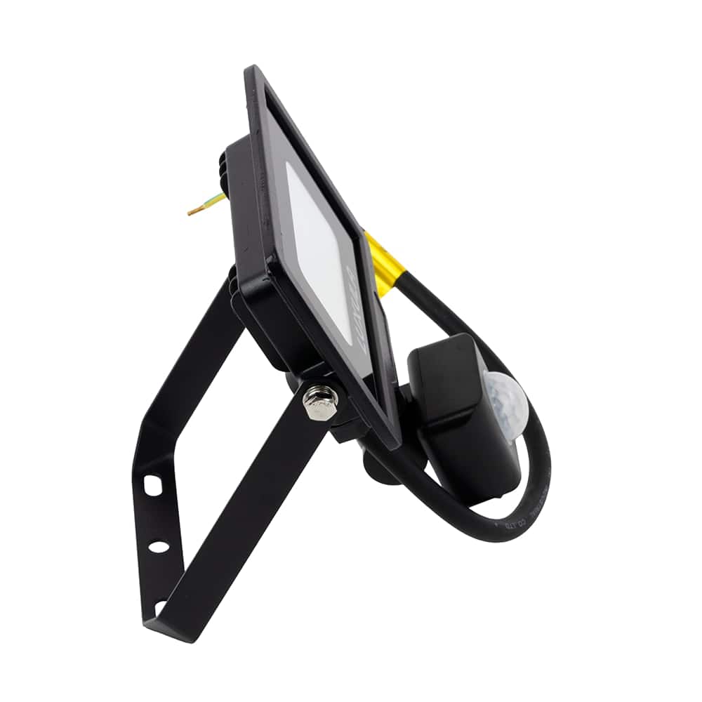 LUXULA LED-Fluter mit Bewegungsmelder, 10W, 1000lm, 4000K, Schwarz, IP65, 350° Erfassungsbereich LUXULA LED-Fluter mit Bewegungsmelder, EEK: F, 10W, 1000lm, 4000K, schwarz