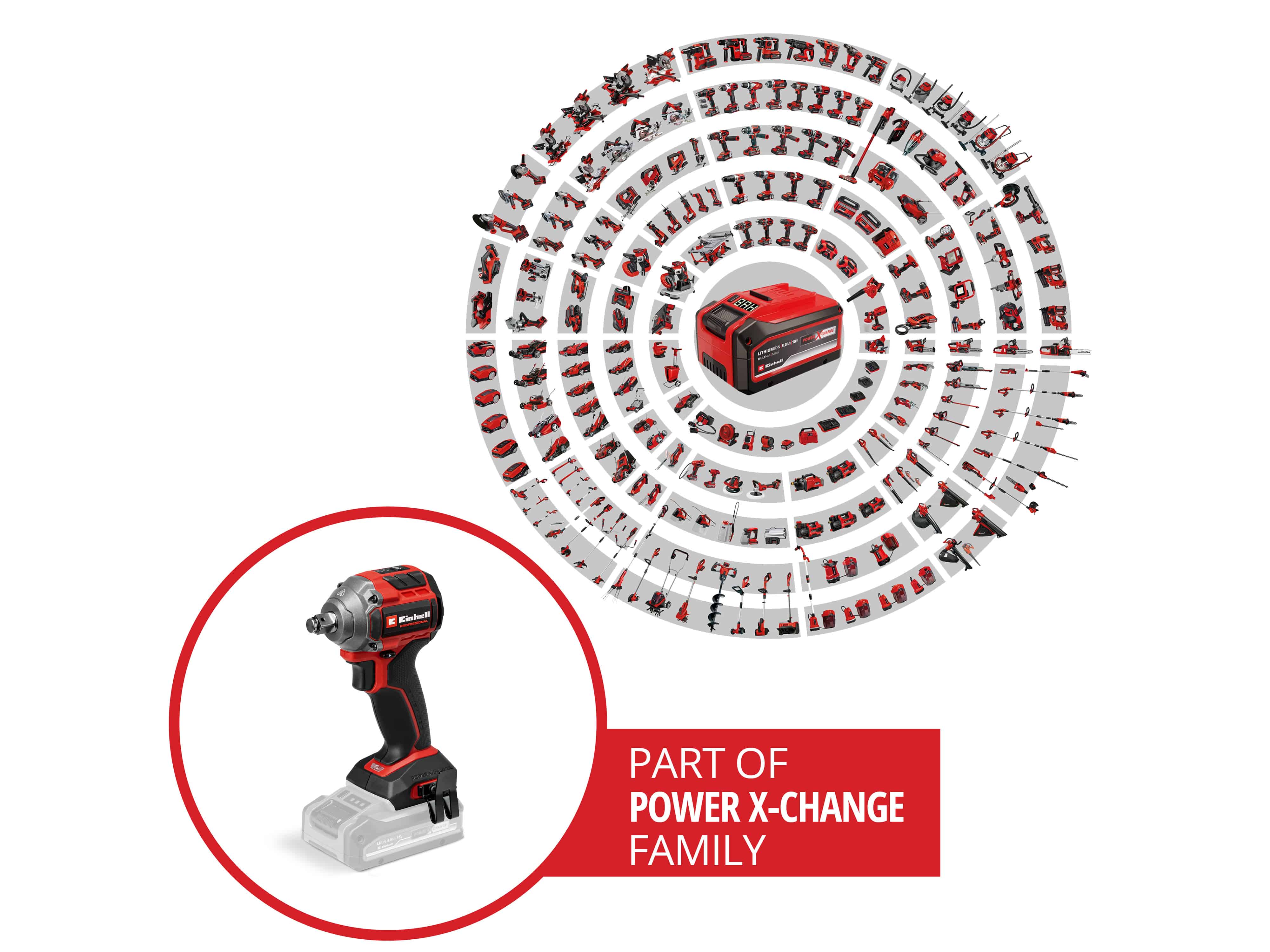 EINHELL PROFESSIONAL Akku-Schlagschrauber TP-CW 18/260-C Li BL, 4510090, Solo