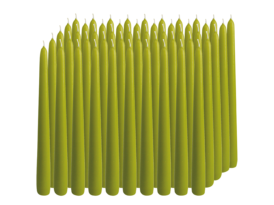 WIEDEMANN Tafelkerzen, lindgrün, 250/25mm, 50 Stück WIEDEMANN Tafelkerzen, lindgrün, 250/25mm, 50 Stück