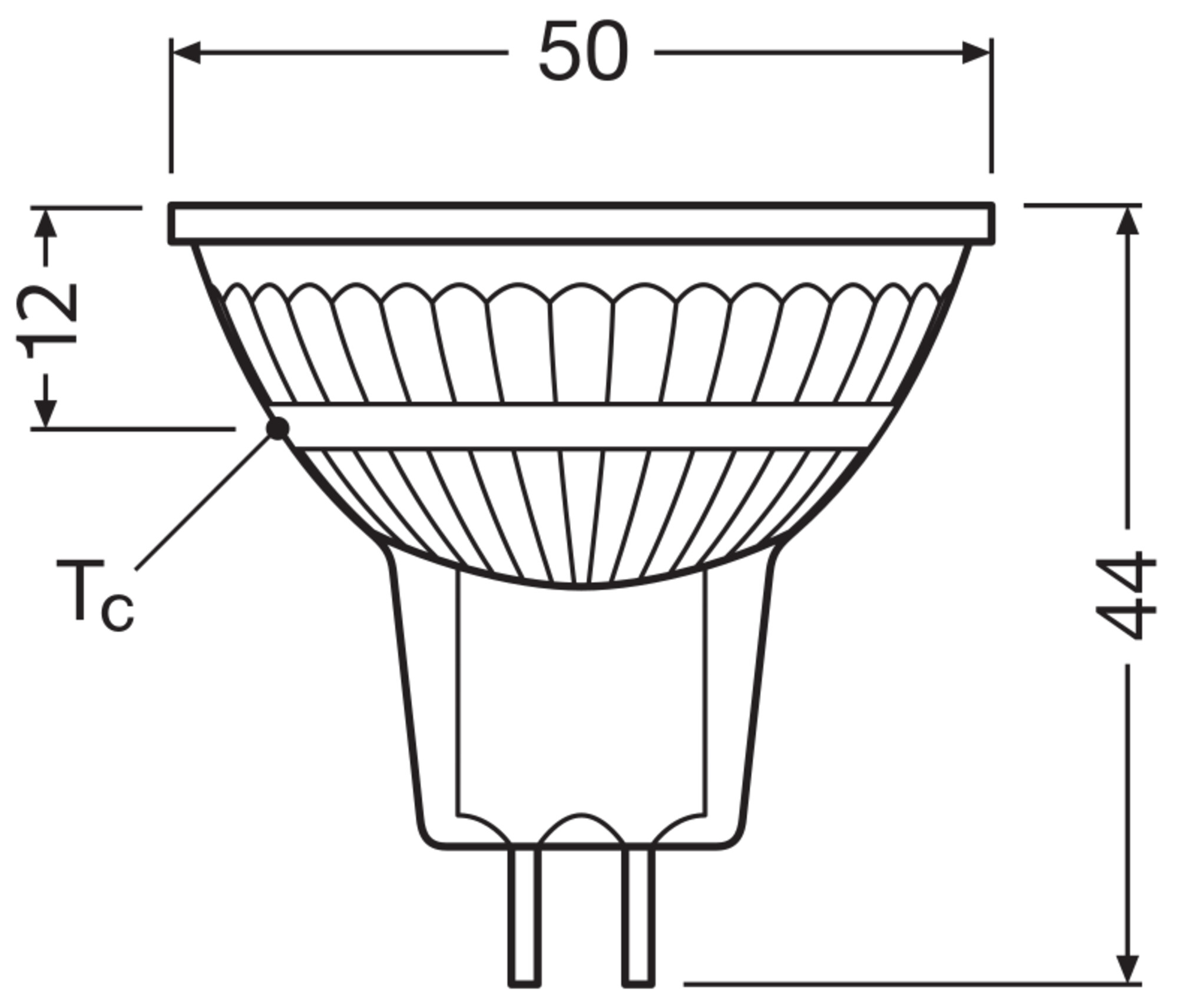 OSRAM LED-Lampe STAR, dimmbar, GU5.3, 2 W, 2700 K, EEK: E, 210 lm, IP20, warmweiß
