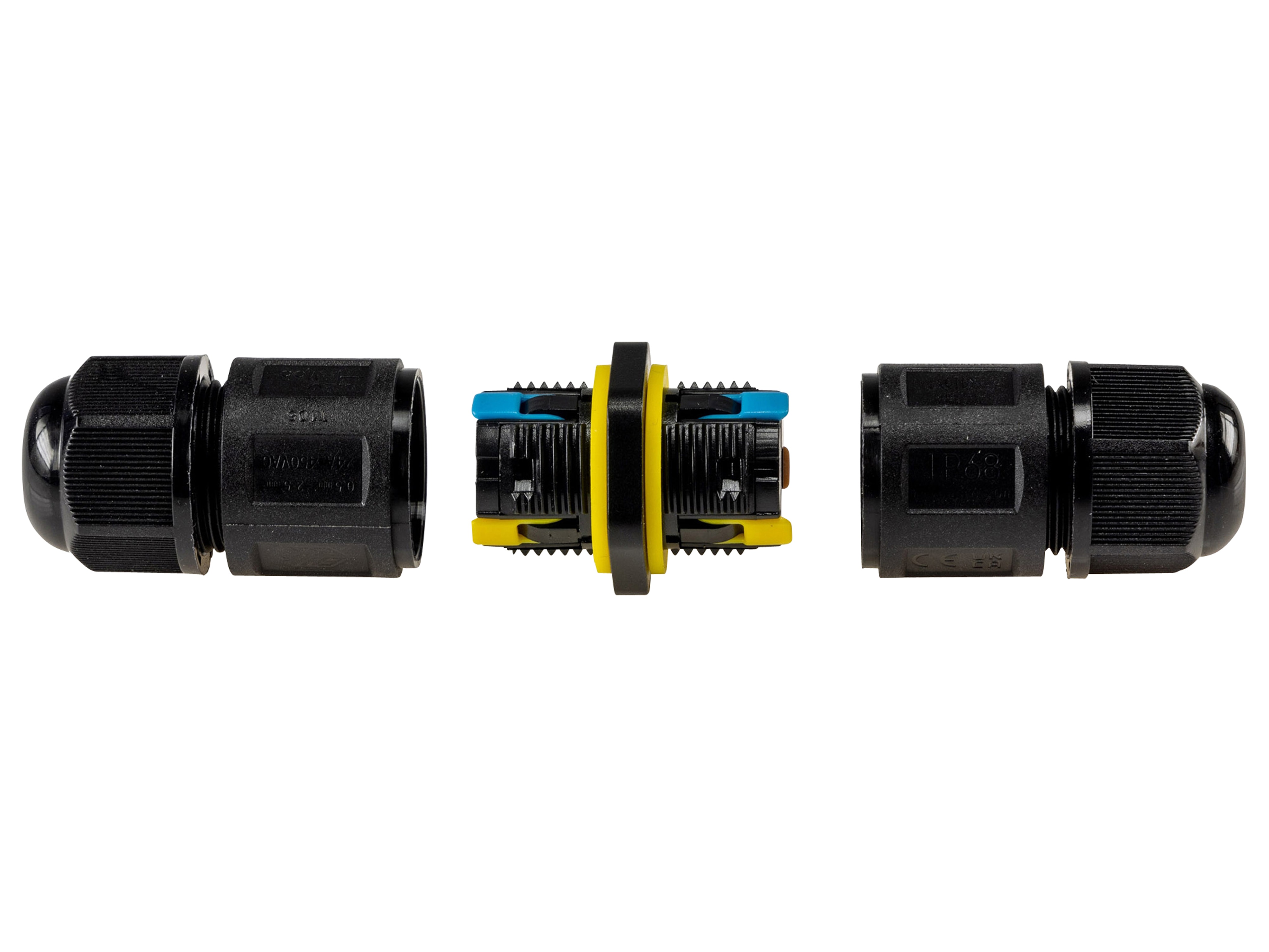 CHILITEC Kabelverbinder, 3-polig, Klemmanschluss, IP68