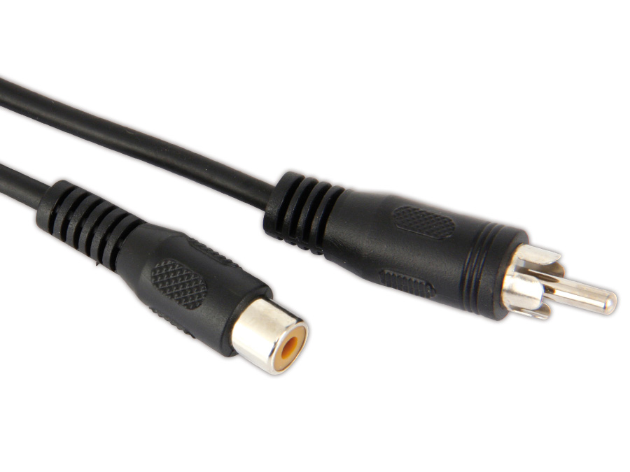 LOGILINK Cinchverlängerung CA1032, 5 m, schwarz LOGILINK Cinchverlängerung CA1032, 5 m, schwarz