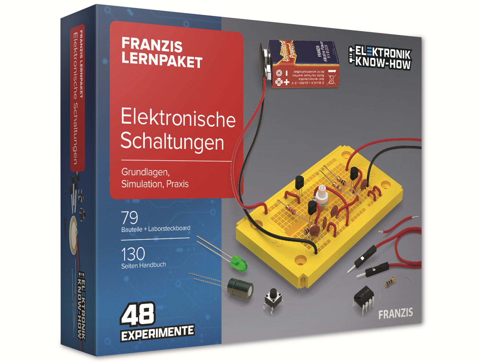 FRANZIS Lernpaket, 67164, Elektronische Schaltungen FRANZIS Lernpaket, 67164, Elektronische Schaltungen