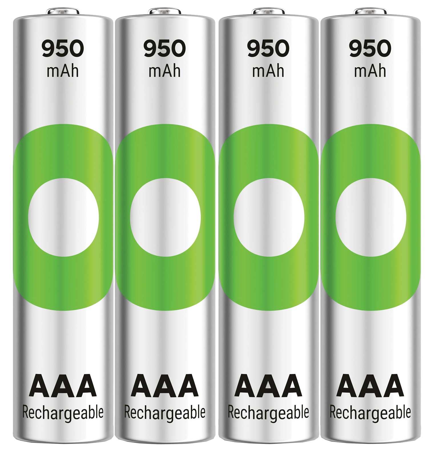 GP ReCyKO NiMH Akku Micro AAA, HR03 1,2V/950mAh, 4 Stück