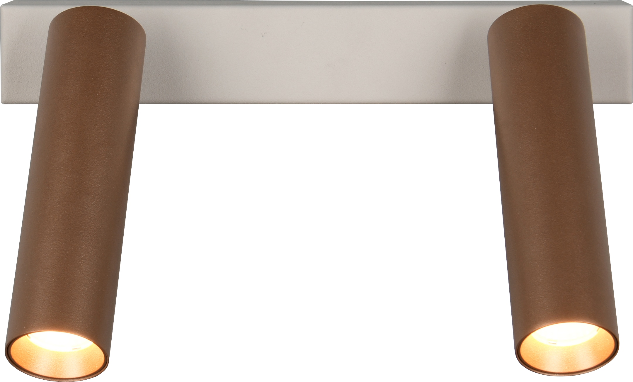 TRIO LED-Spotleuchte AMBALA, 849210265, 2-fach, 2x 5,5 W, 2x 500 ml, coffee