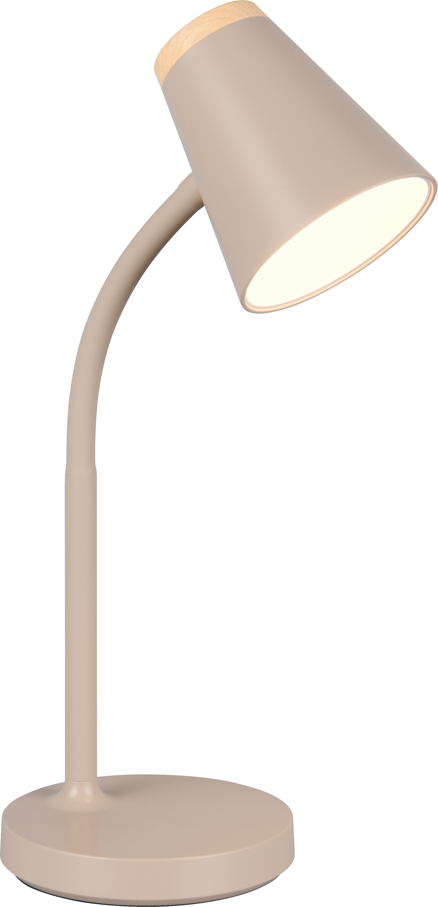REALITY LED-Tischleuchte PONGO, R55831143, 4,5W, 500lm, 3000K, beige