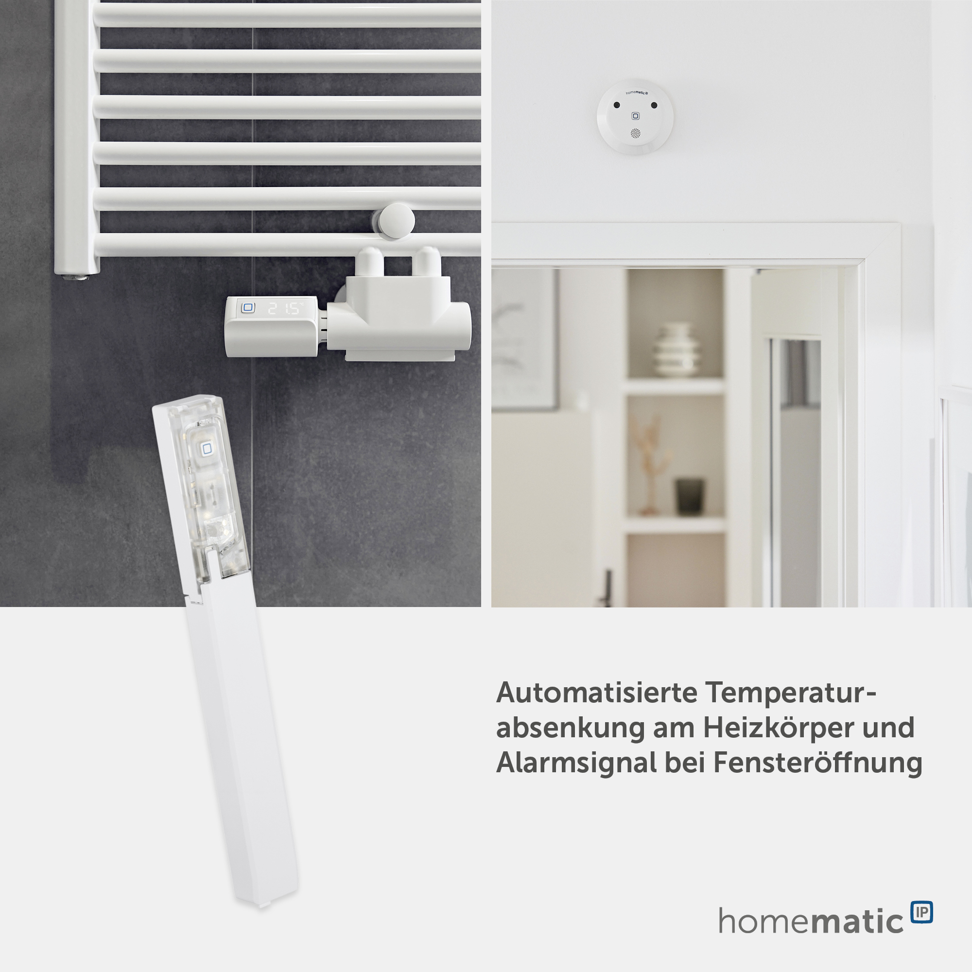 HOMEMATIC IP Smart Home 151039A0, Fenster- und Türkontakt, verdeckter Einbau
