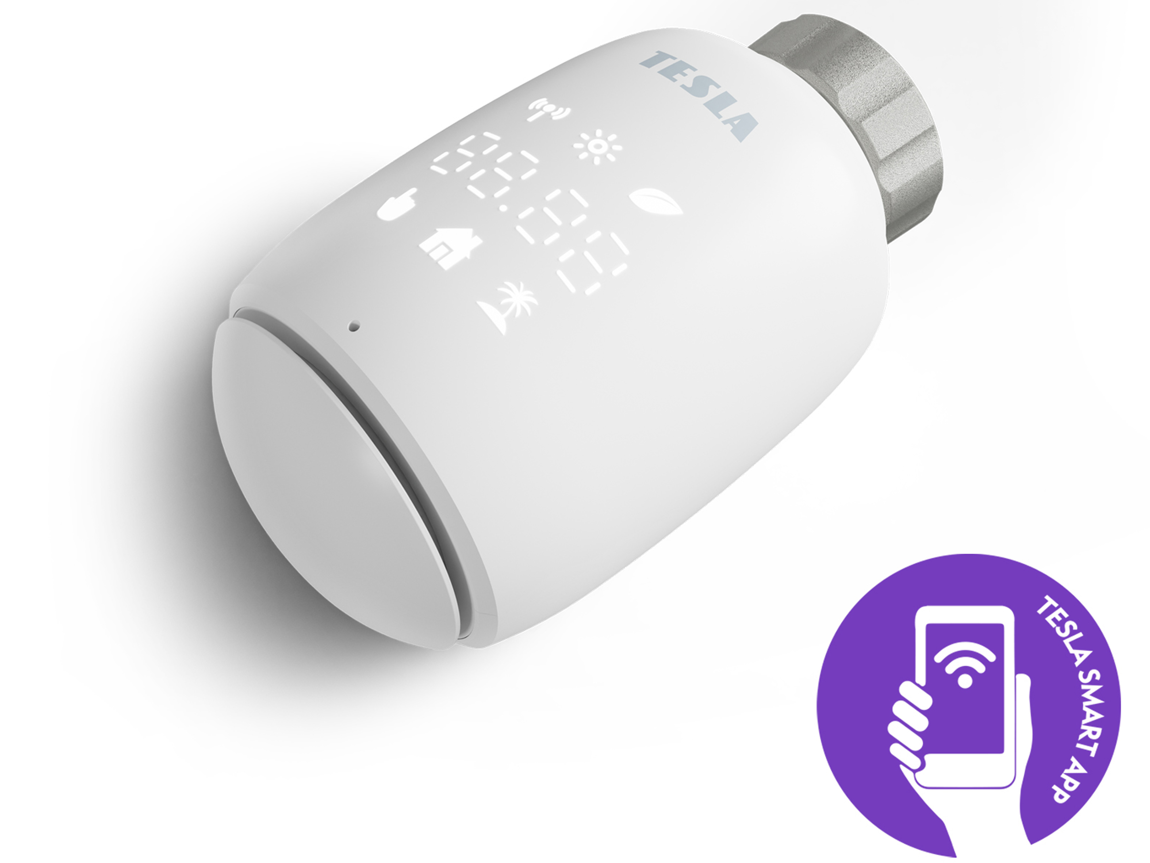 TESLA Heizkörperthermostat Smart TV500, weiß TESLA Heizkörperthermostat Smart TV500, weiß