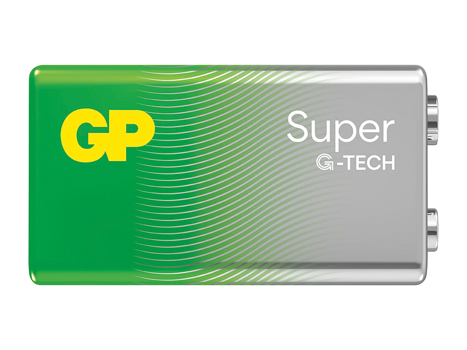 GP Super Alkaline-Batterie E-Block, 6LR61, MN1604, 9V, 8 Stück