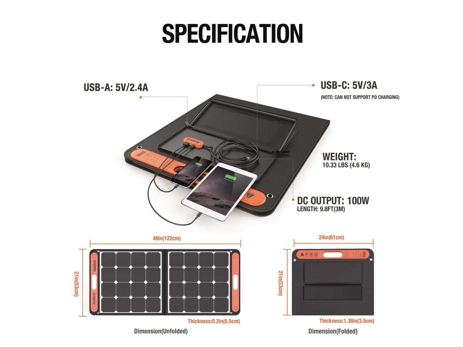 JACKERY Solarpanel Saga 100