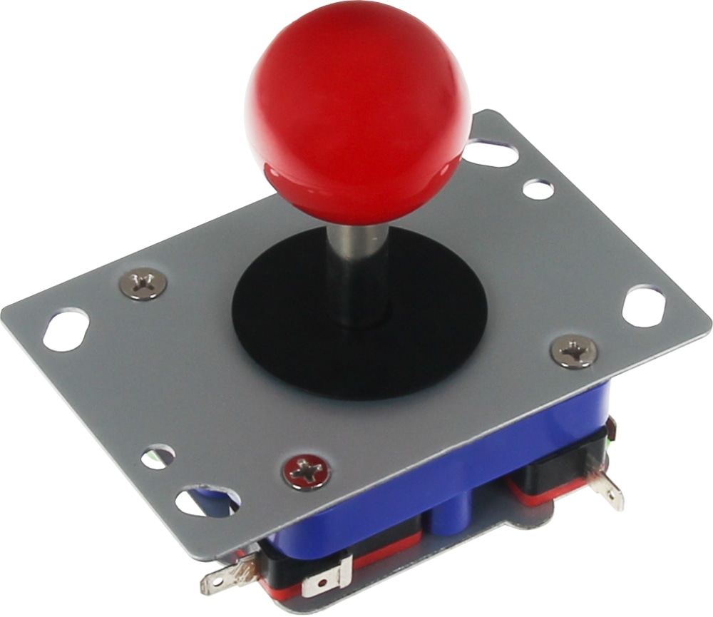 JOY-IT Hochwertiger Arcade Joystick mit roter Kugel, Umschaltbar 8, 4 und 2 Wege JOY-IT Hochwertiger Arcade Joystick mit roter Kugel, Umschaltbar 8, 4 und 2 Wege