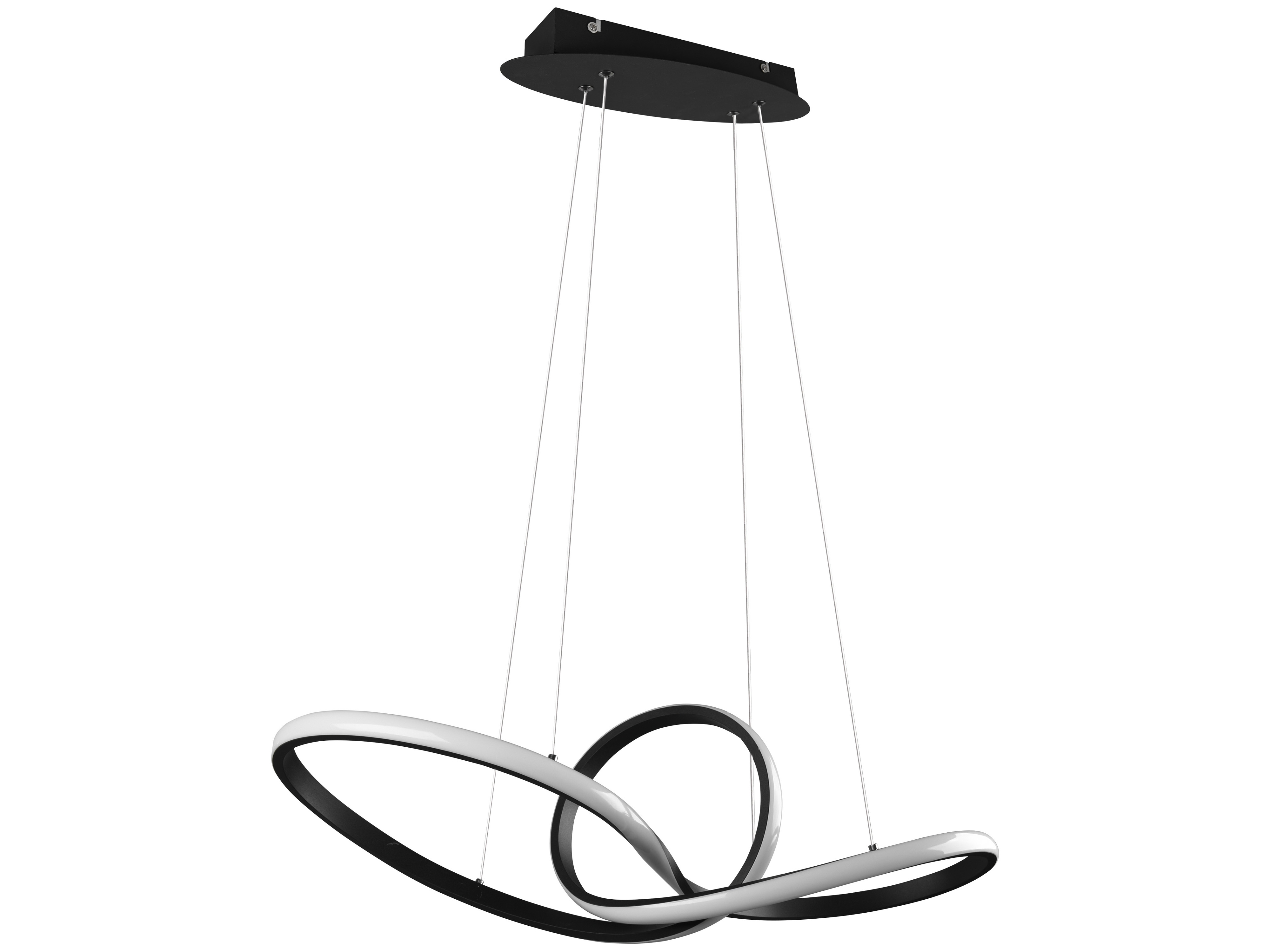 REALITY LED-Pendelleuchte, 28W, 3000K, 3200lm, warmweiß, IP20, schwarz