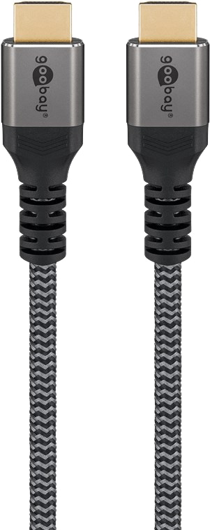 GOOBAY HDMI Kabel Plus Ultra High Speed 8K schwarz/silber, 3 m GOOBAY HDMI Kabel Plus Ultra High Speed 8K schwarz/silber, 3 m
