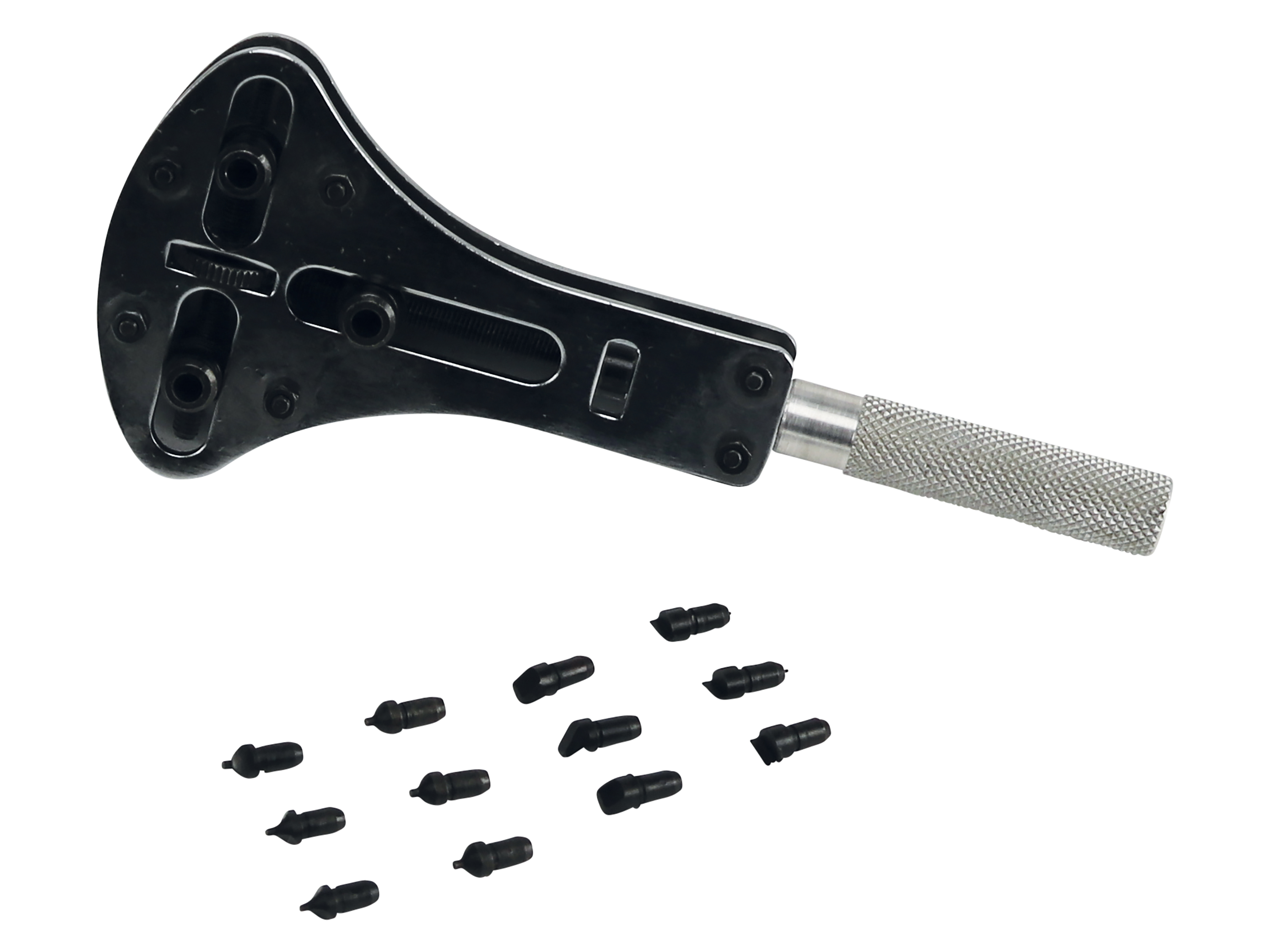 Uhrengehäuse-Öffner Perfect Line, mit 12 Einsätzen