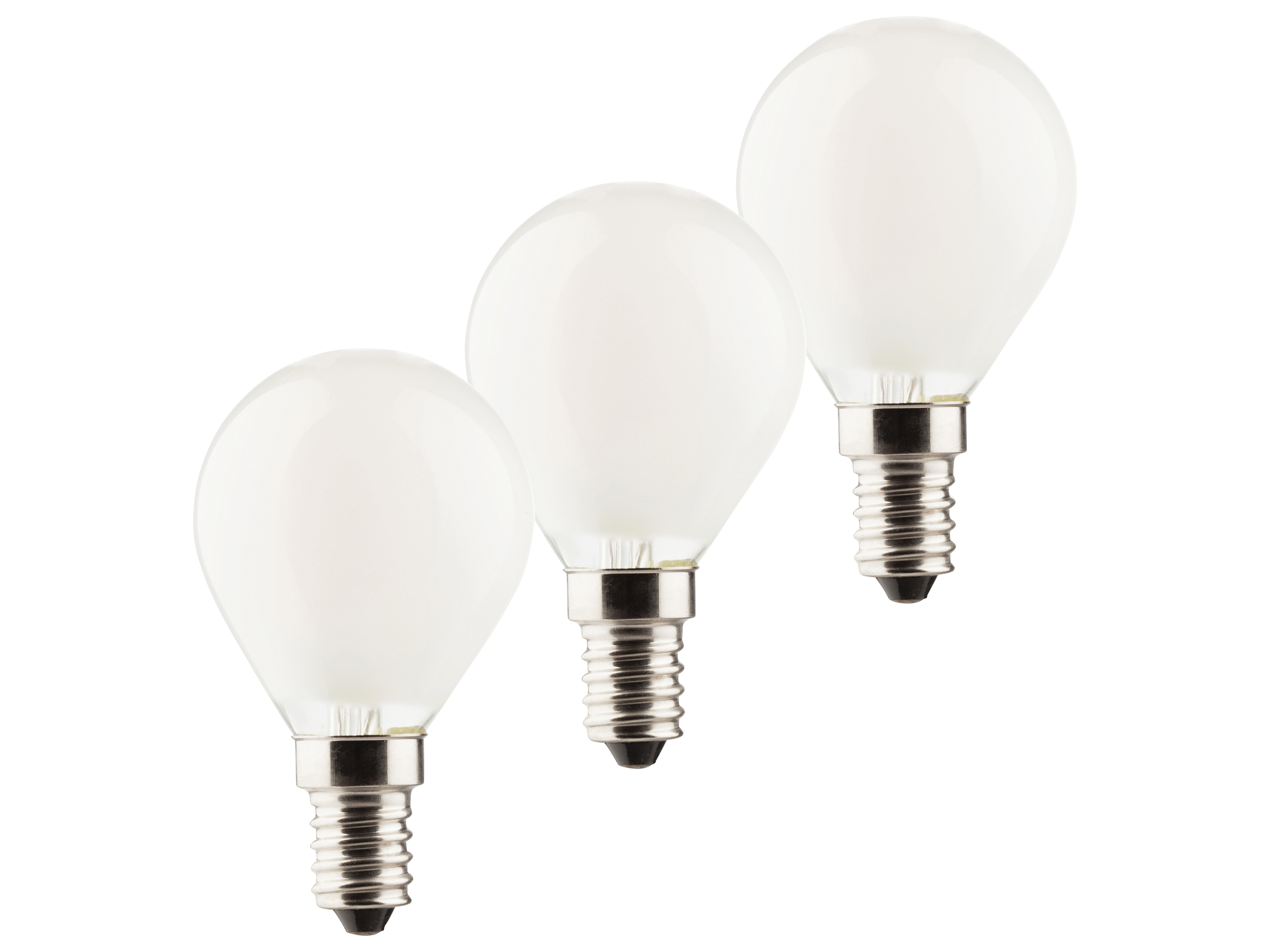 MÜLLER-LICHT LED-Filament-Lampe, E14, EEK: E, 4W, 470lm, 2700K, 3 Stk