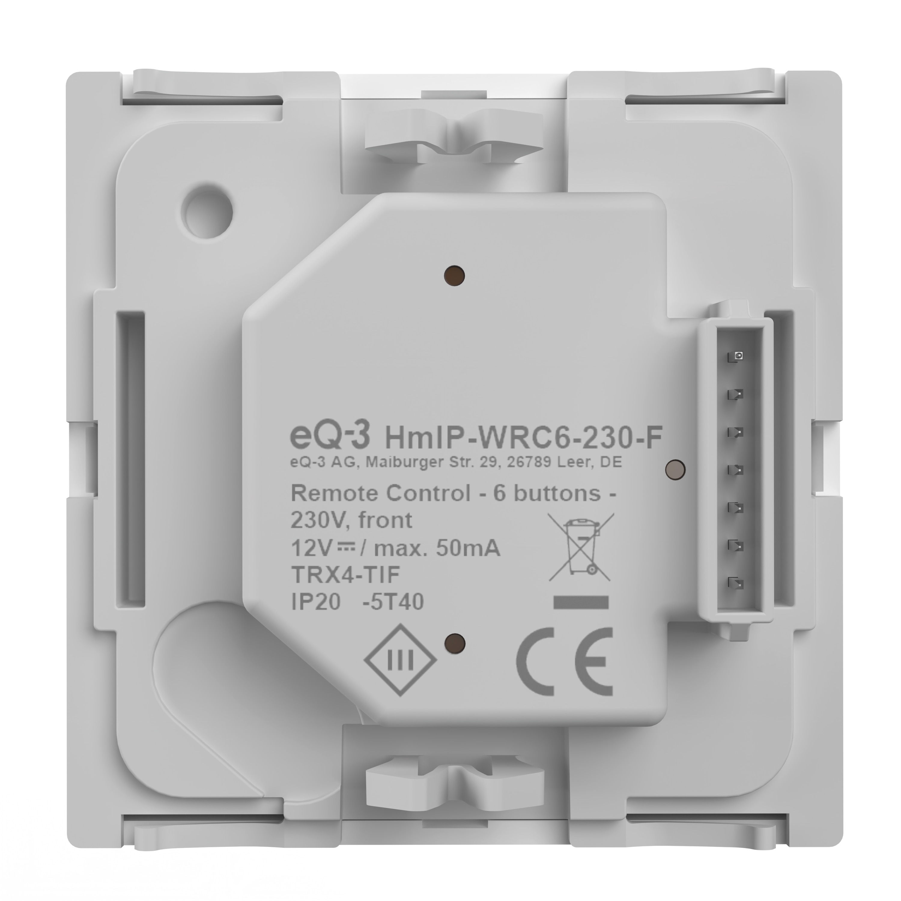 HOMEMATIC IP 162015A0 Wandtaster, 6-fach, 230 V
