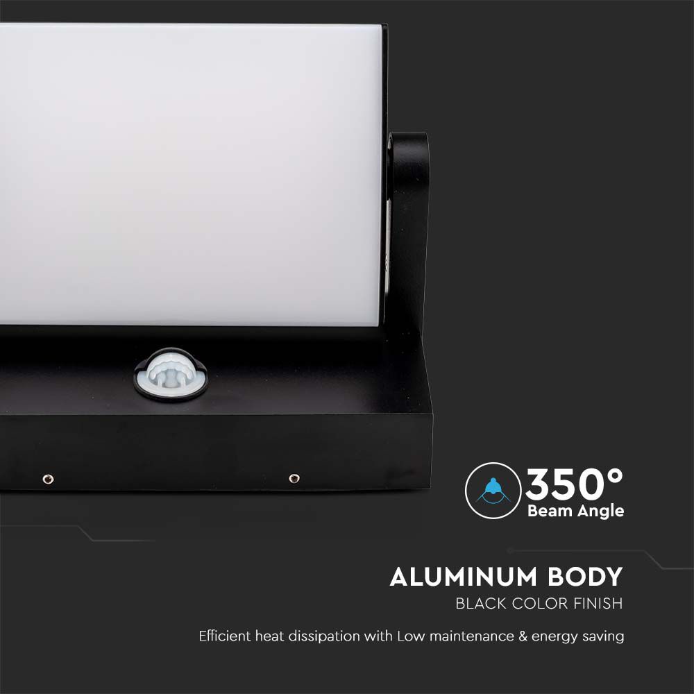 V-TAC LED-Fluter VT-11020S, EEK: E, 17 W, 2580 lm, 4000 K, Sensor, schwarz V-TAC LED-Fluter VT-11020S, EEK: E, 17 W, 2580 lm, 4000 K, Sensor, schwarz