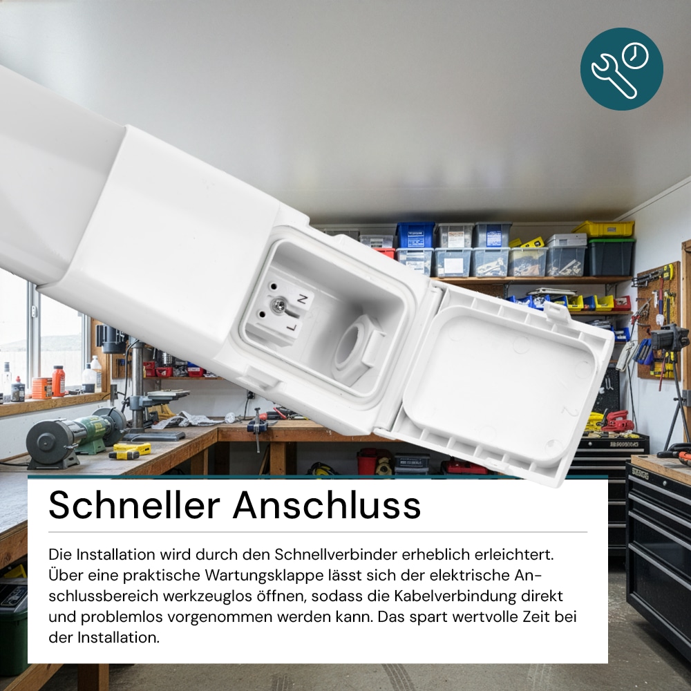 LUXULA LED-Feuchtraumleuchte, EEK: E, 16W, 1760lm, 4000K, 750mm