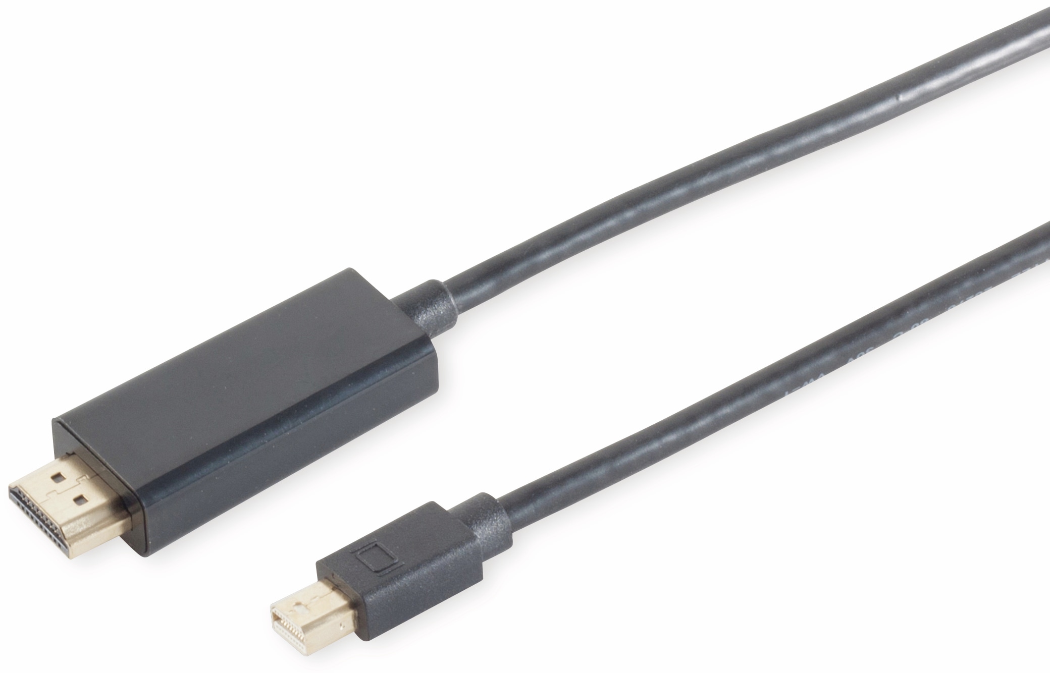 1.2 DisplayPort-Kabel, MiniDP/HDMI, Stecker/Stecker, 4K, 1,0 m