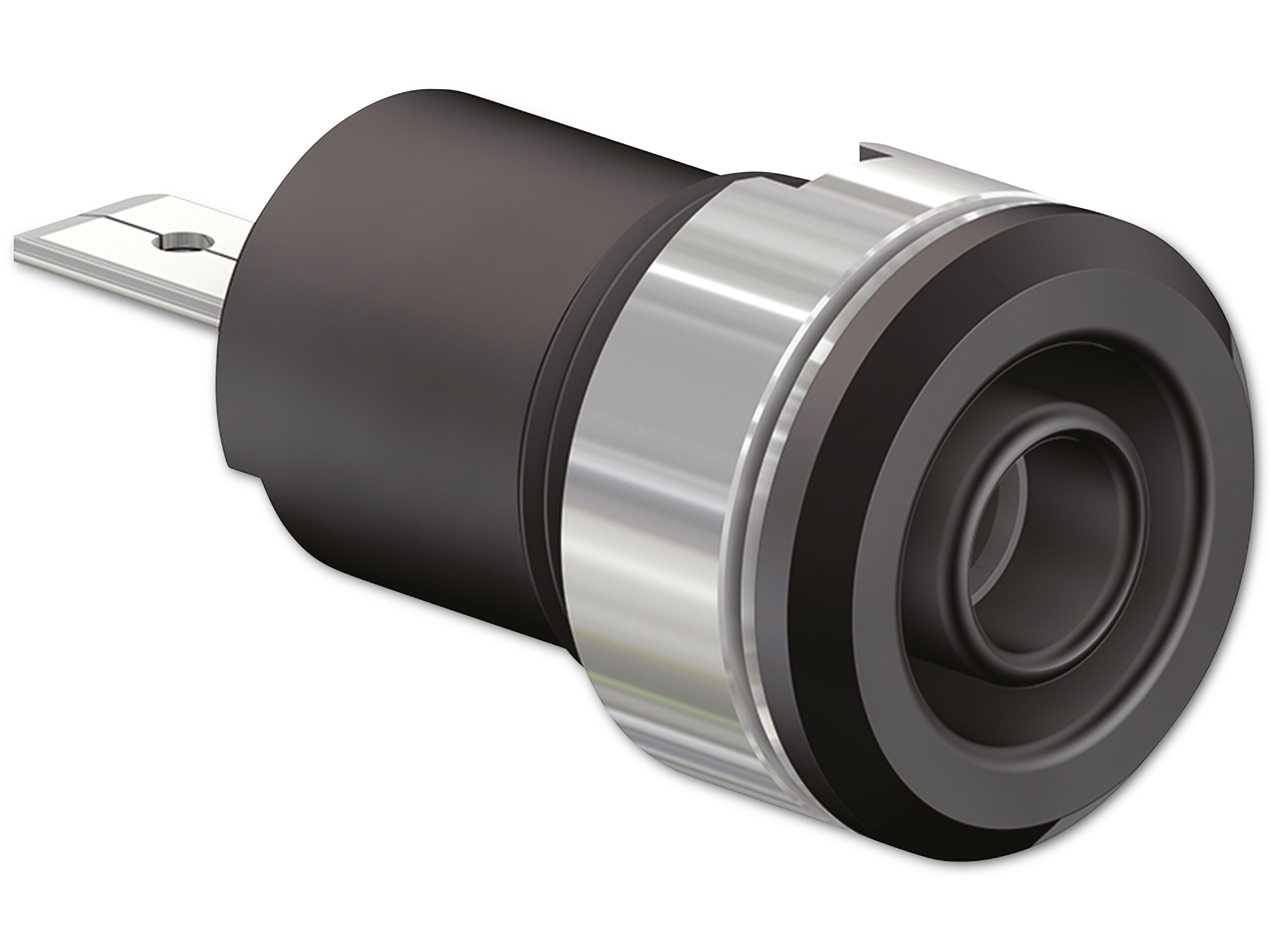 STÄUBLI Sicherheitsbuchse, 23.3070-21, 4 mm , schwarz, 1000 V, CAT III, 24 A