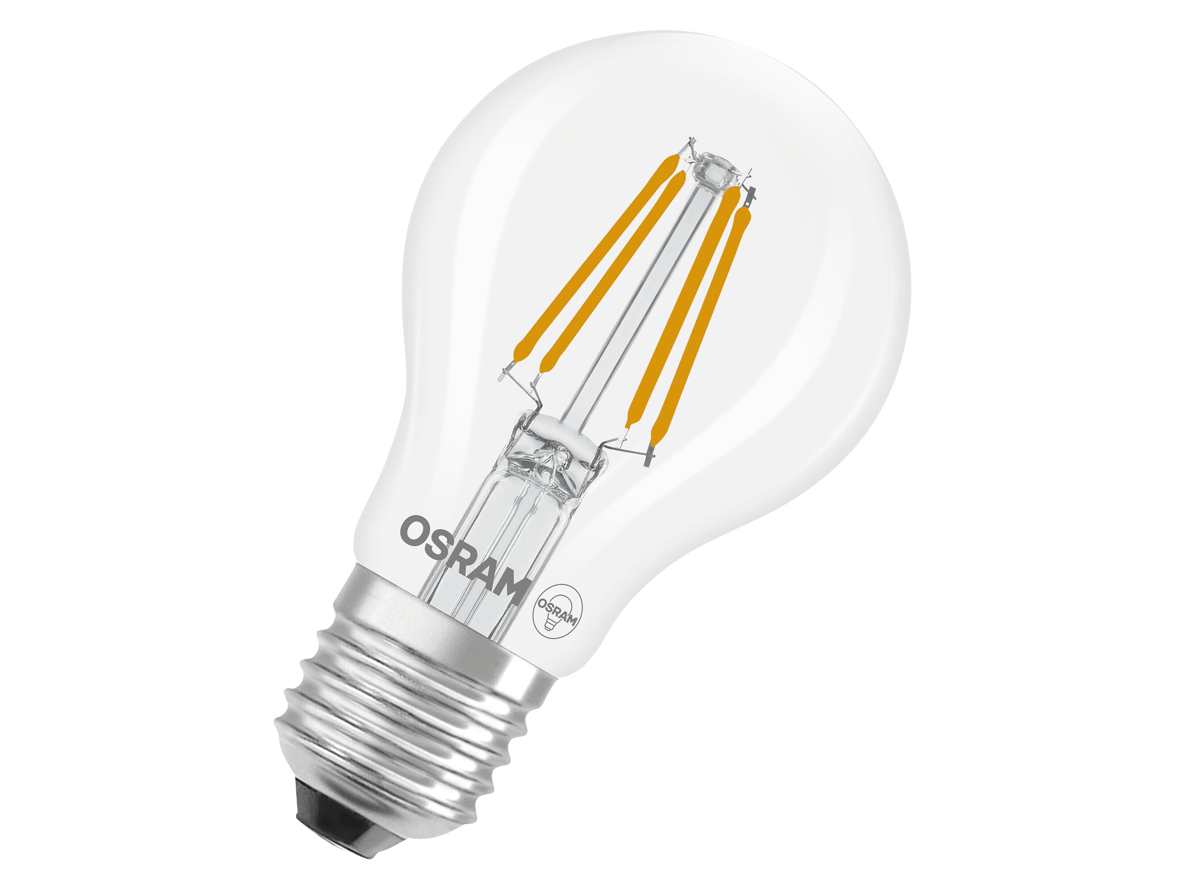 OSRAM LED-Lampe Retrofit, 3,4 W, E27, 2700K, EEK: D, 470 lm, IP20, warmweiß OSRAM LED-Lampe Retrofit, 3,4 W, E27, 2700 K, EEK: D, 470 lm, IP20, warmweiß