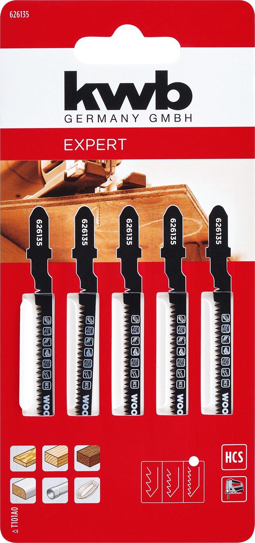 KWB Stichsägeblatt-Set, 626135, 5-teilig KWB Stichsägeblatt-Set, 626135, 5-teilig