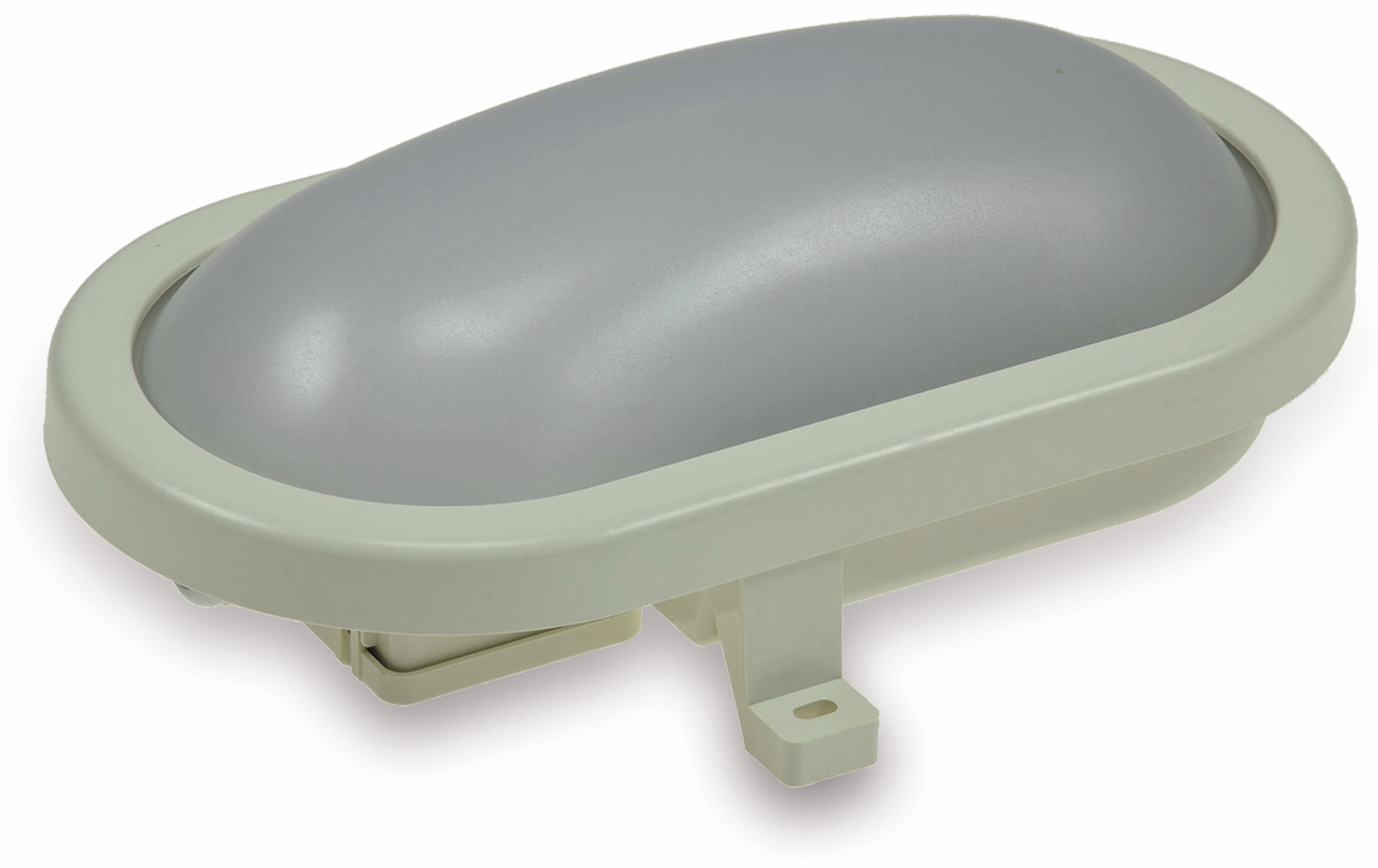 CHILITEC LED-Oval-Leuchte 22266, EEK: G, 12 W, 960 lm, 3000 K, 216 mm, grau