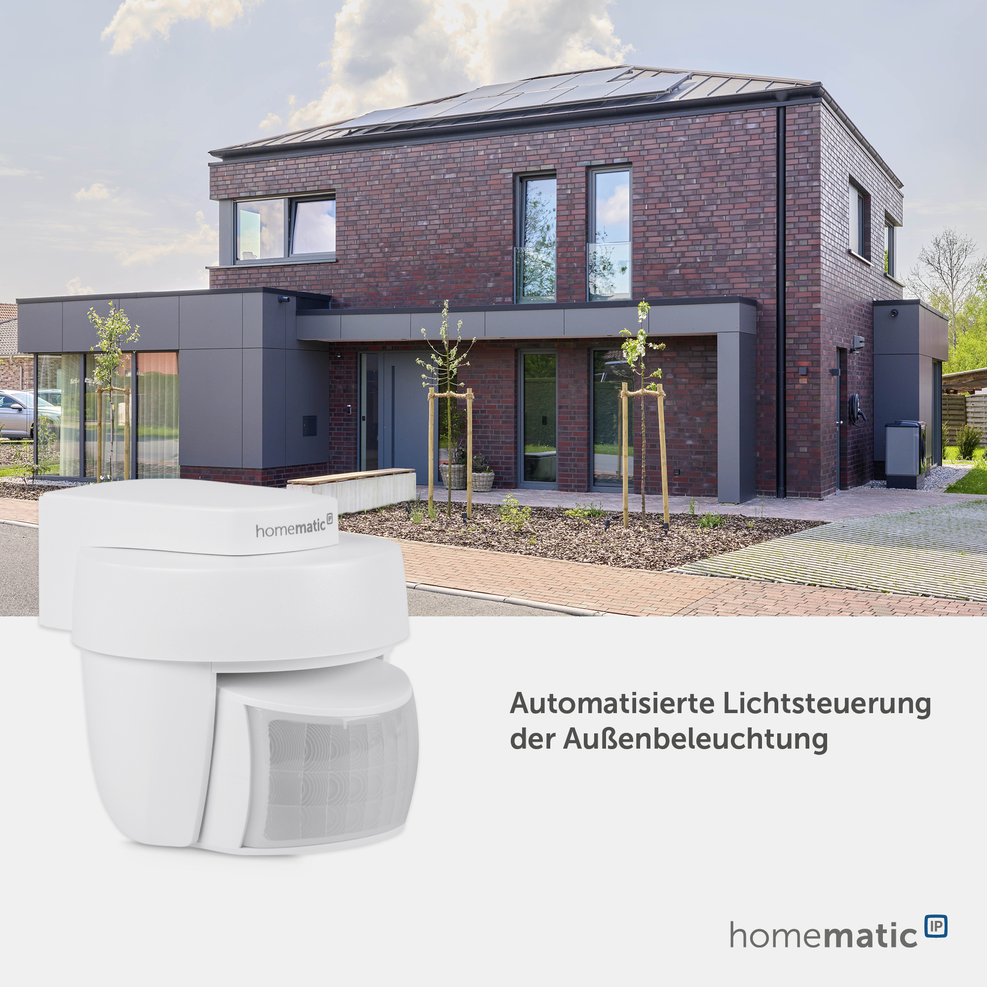 HOMEMATIC IP 156203A0, Bewegungsmelder, außen, weiß