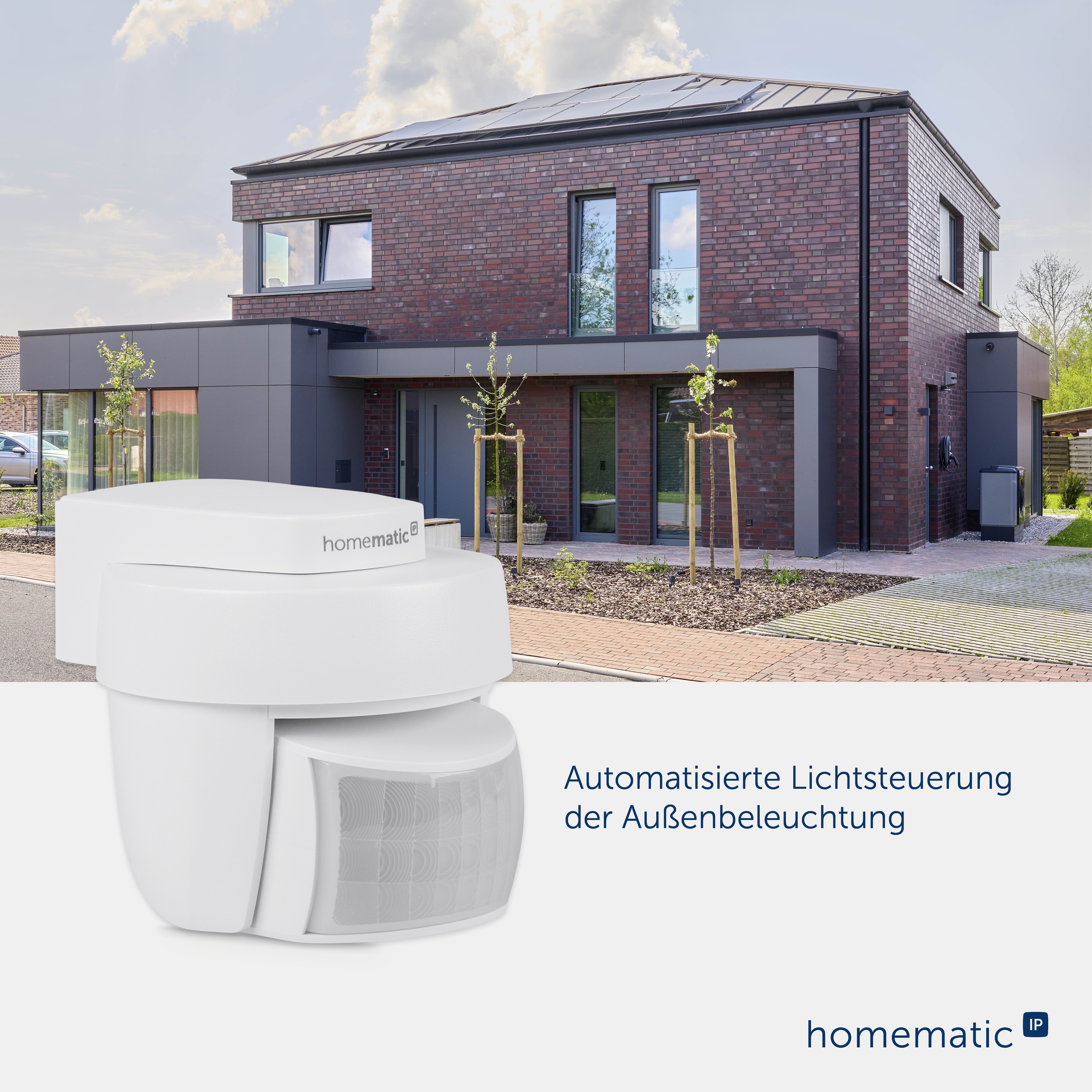 HOMEMATIC IP 156203A0, Bewegungsmelder, außen, weiß