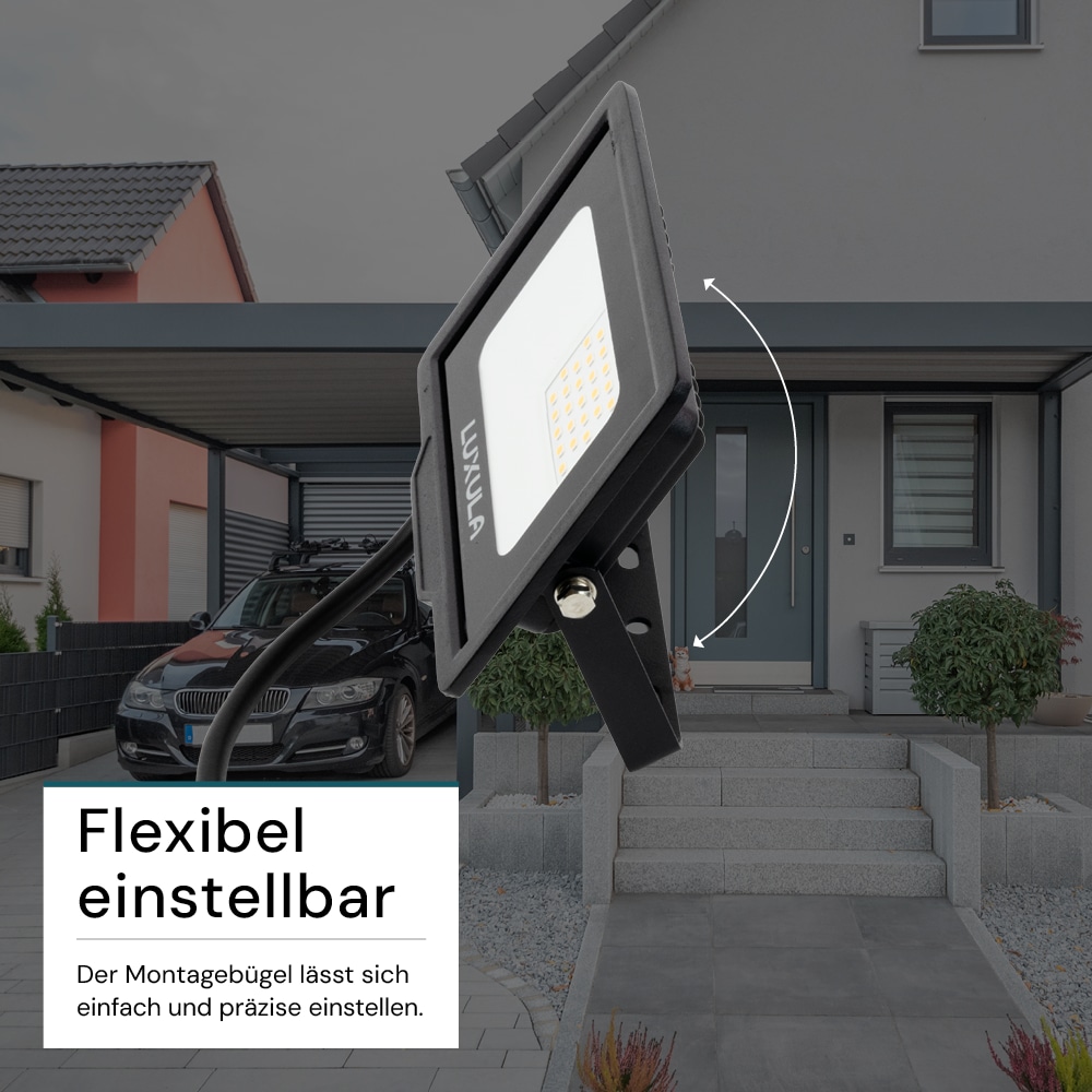 LUXULA LED-Fluter, EEK: F, 20W, 2000lm, 4000K, schwarz LUXULA LED-Fluter, EEK: F, 20W, 2000lm, 4000K, schwarz