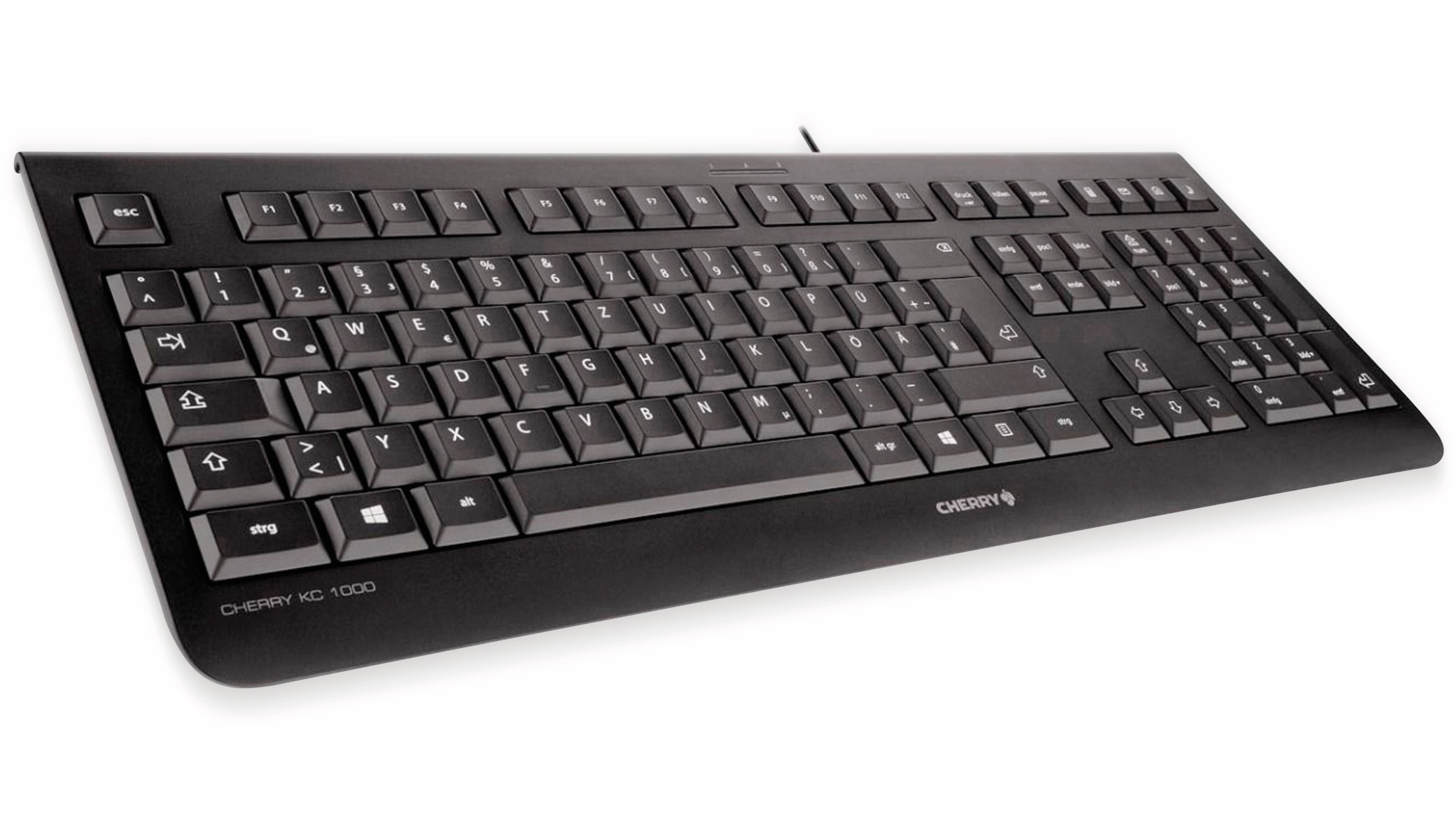CHERRY Tastatur KC 1000, schwarz