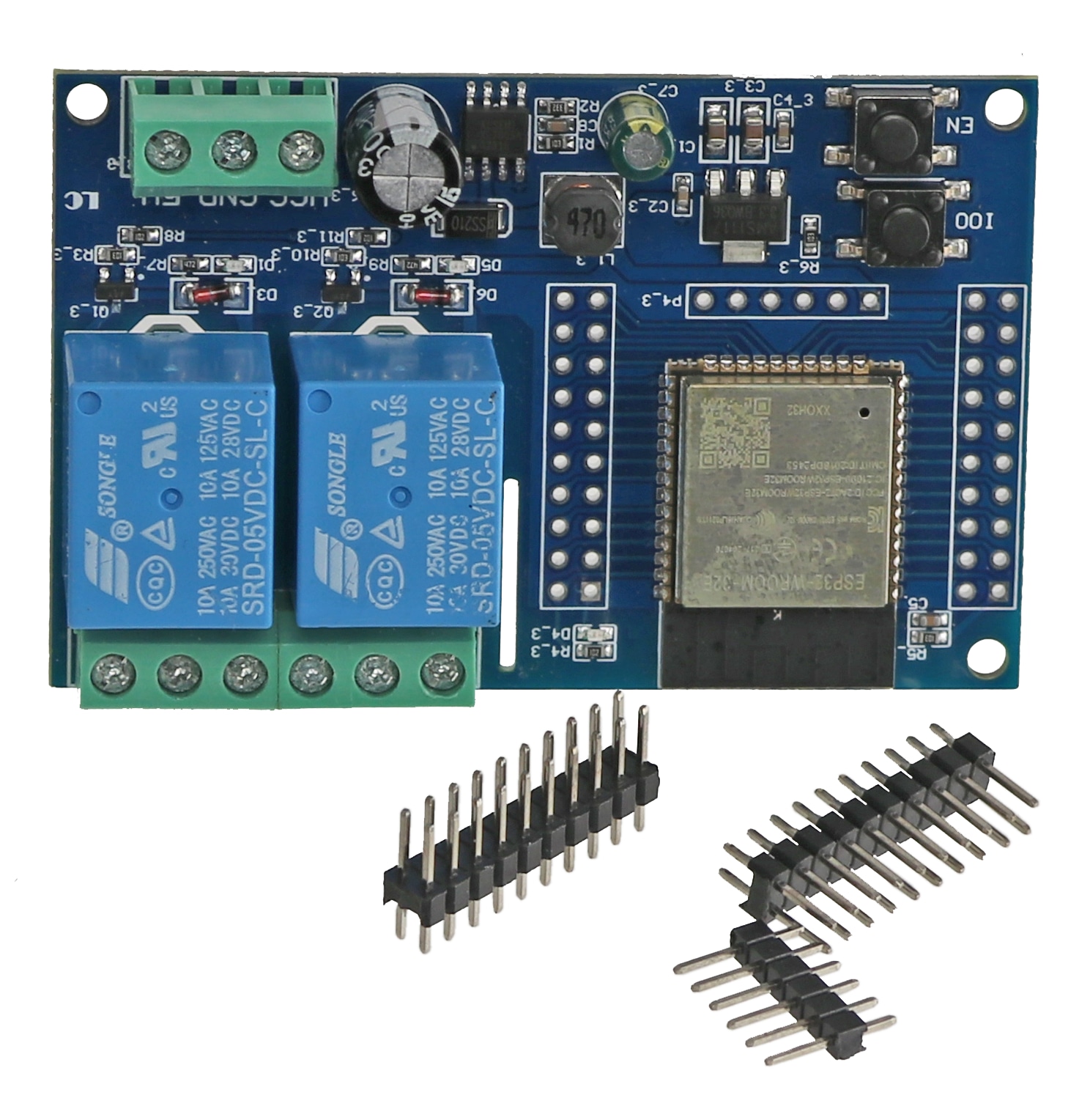 DAYPOWER Relaismodul ESP32-2R-D5, 2-Kanal