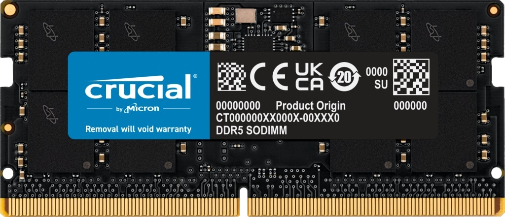 CRUCIAL Arbeitsspeicher CT16G56C46S5 DDR5, 16GB CRUCIAL Arbeitsspeicher CT16G56C46S5 DDR5, 16GB