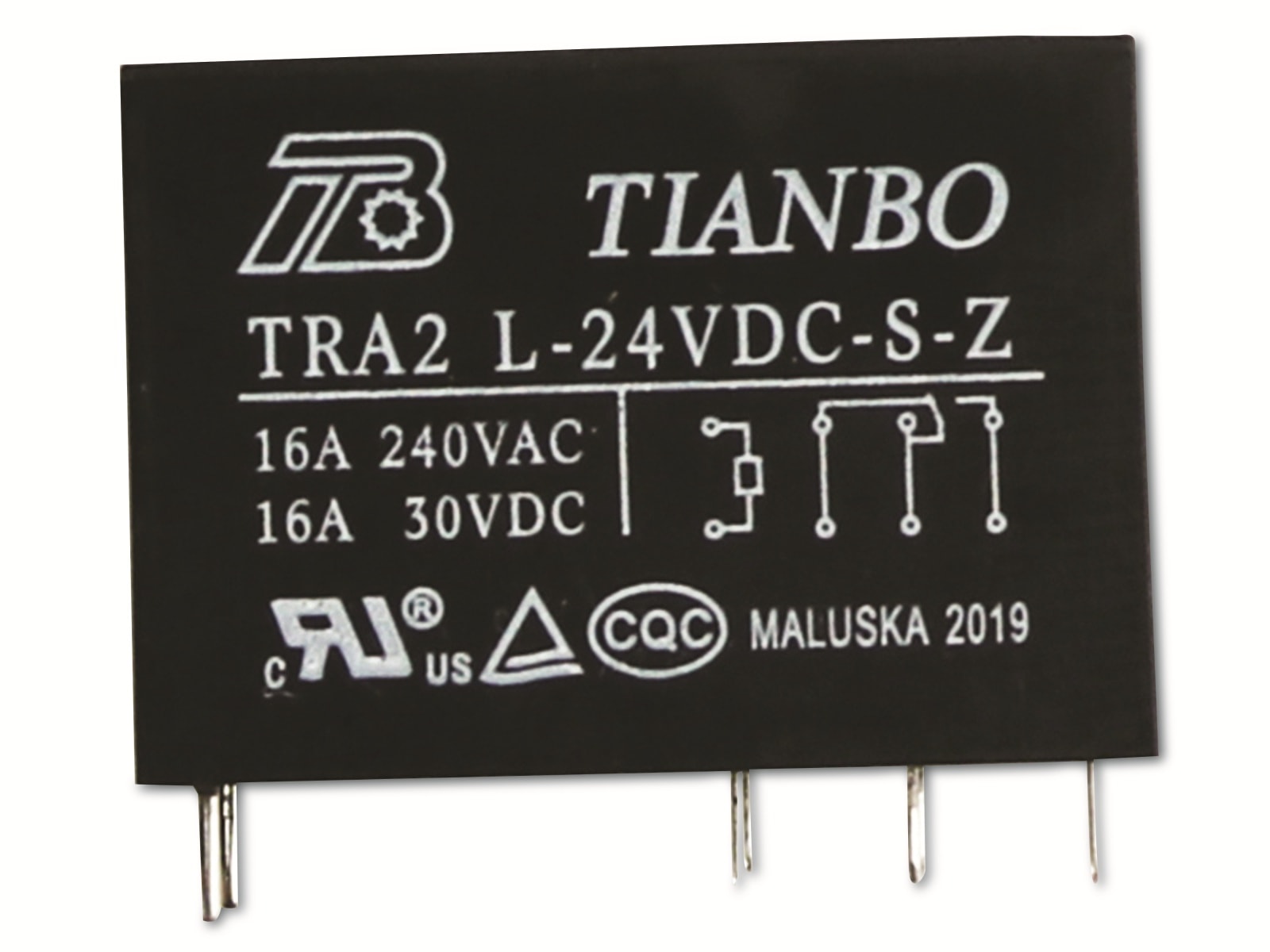 TIANBO Leistungsrelais TRA2-L-24VDC-S-Z, 24V-
