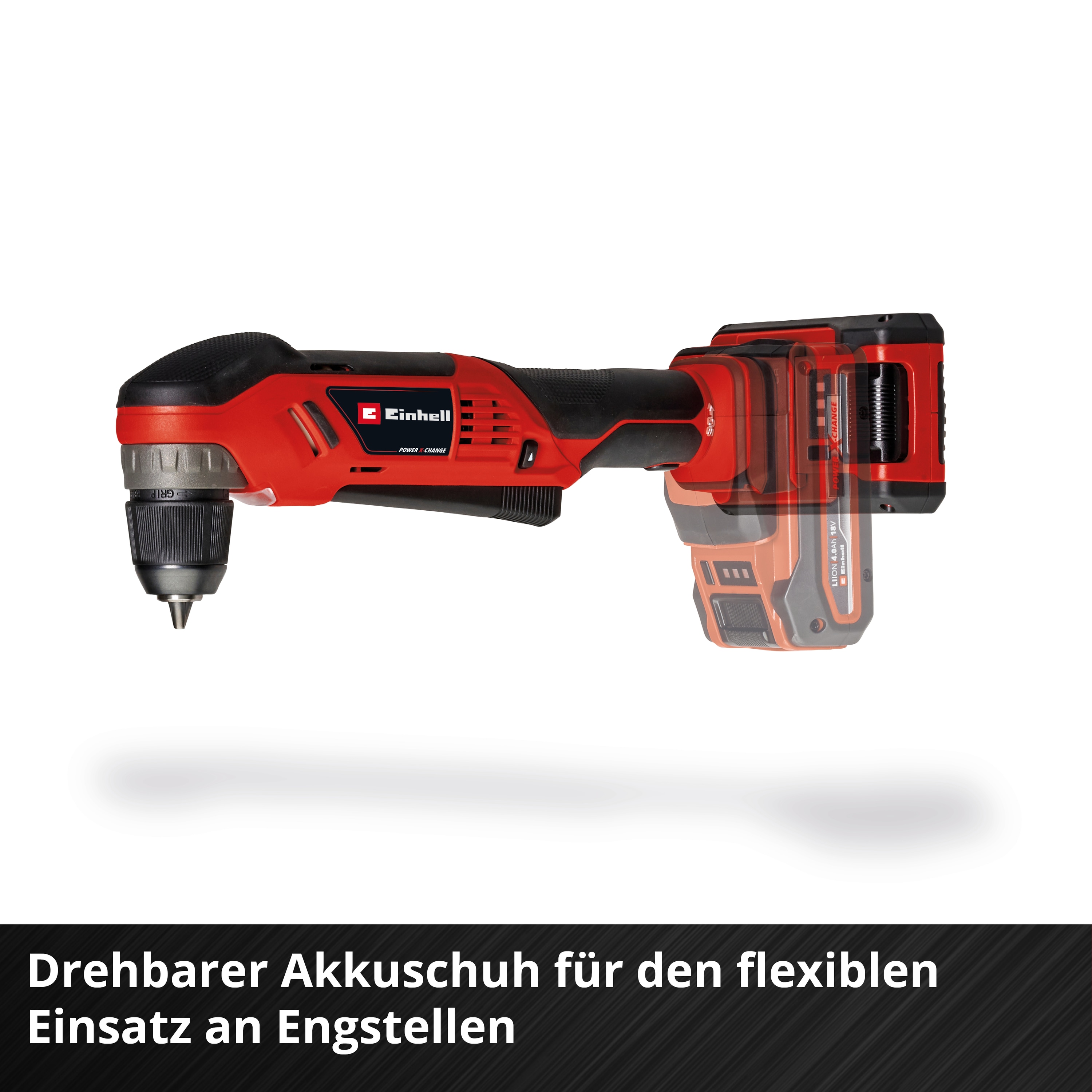 EINHELL Akku-Winkelbohrmaschine TE-AD 18 Li Kit (1x 4,0 Ah)