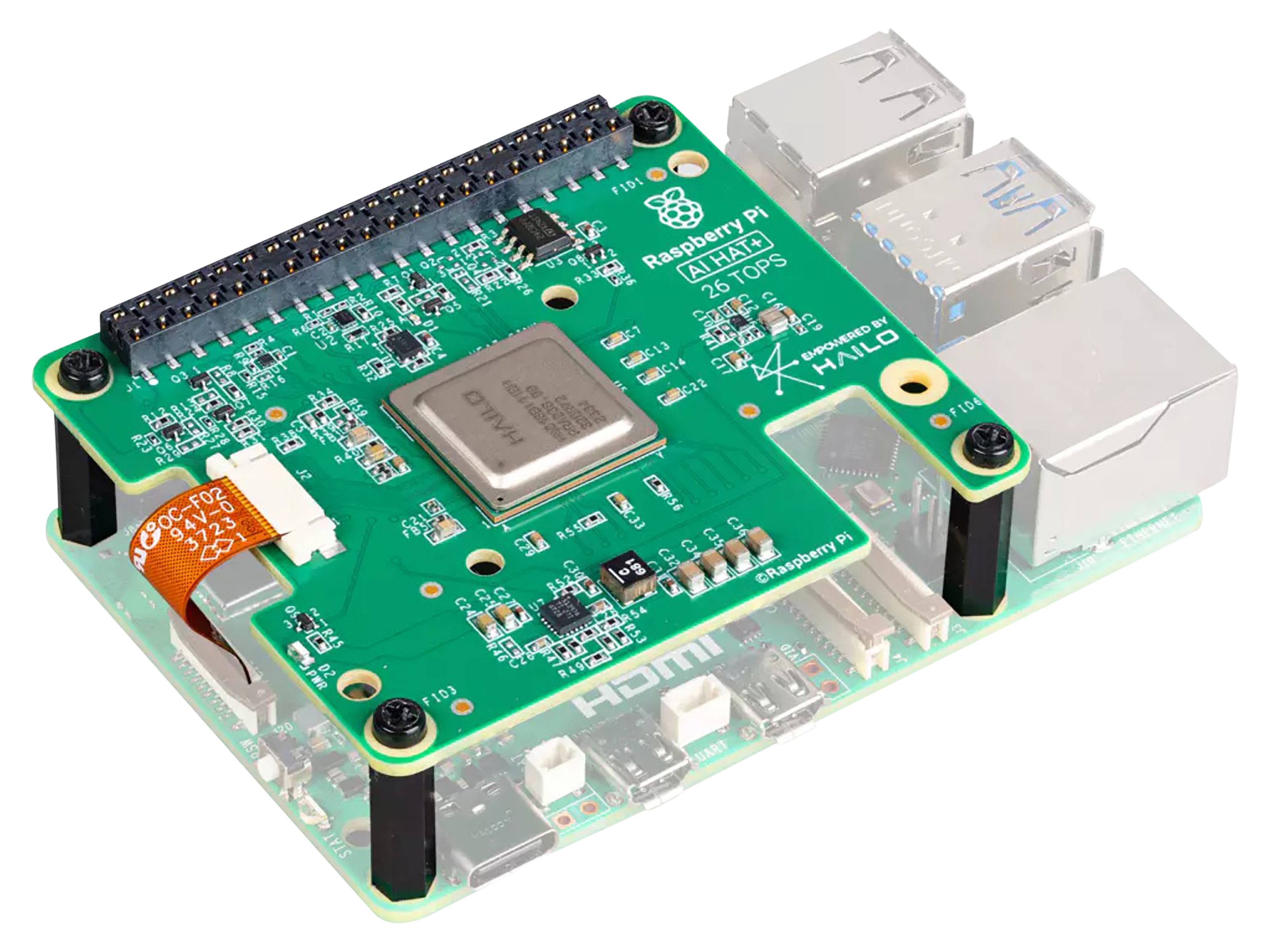 RASPBERRY PI AI-Kit, AI-HAT+, 13 Tops RASPBERRY PI AI-Kit, AI-HAT+, 13 Tops