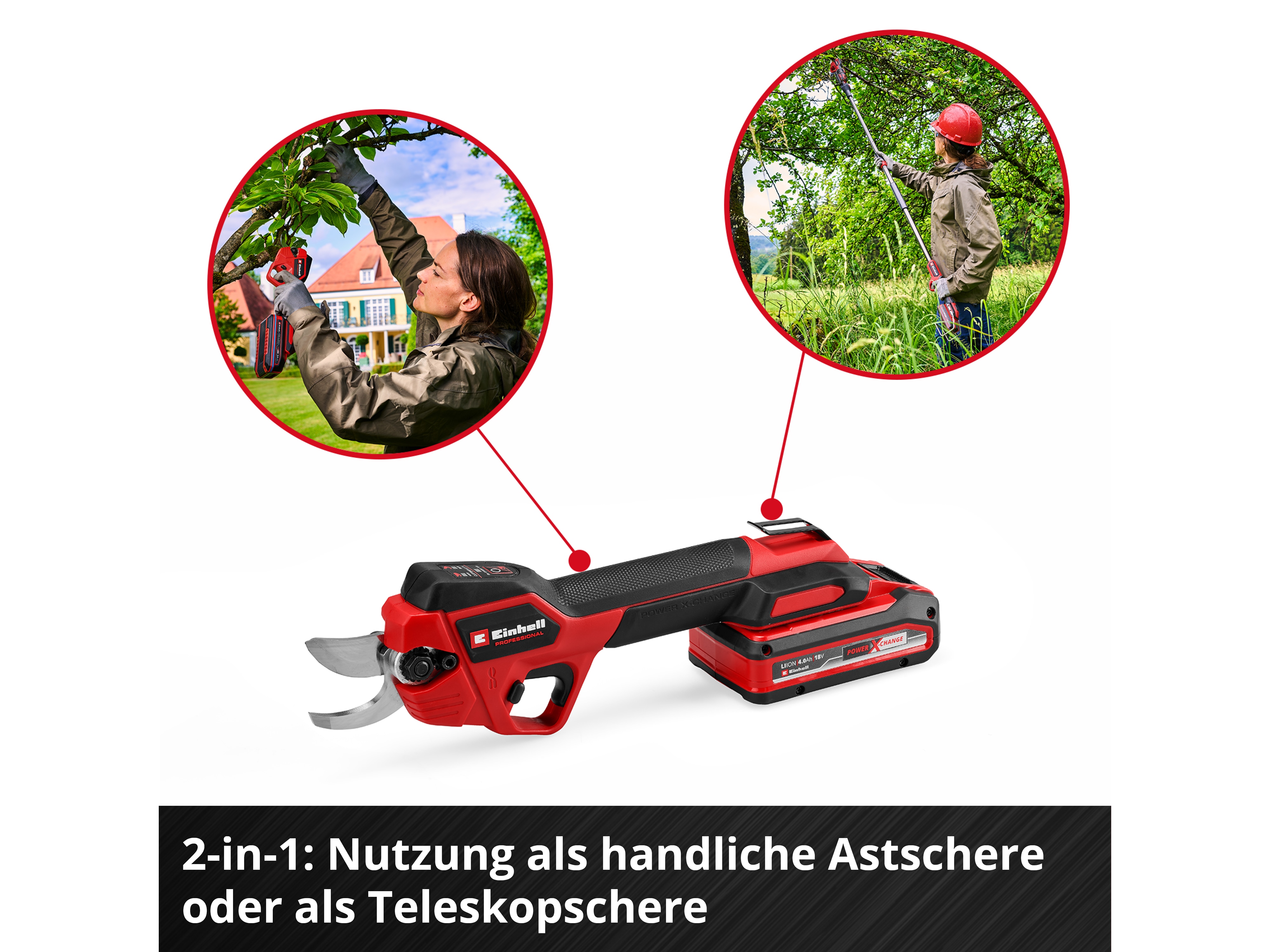 EINHELL PROFESSIONAL Akku-Astschere GP-LS 18/28 Li T BL, 3408330, Solo