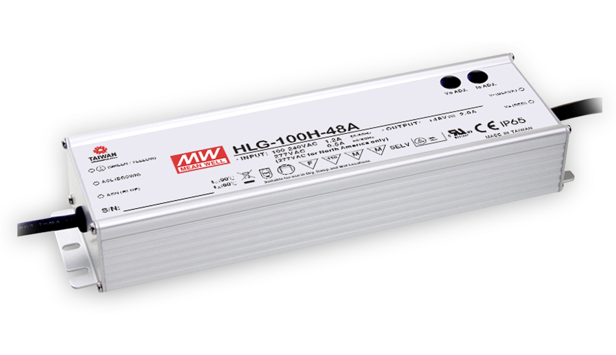 MEAN WELL LED-Schaltnetzteil HLG-100H-48A, 53 V-/2 A
