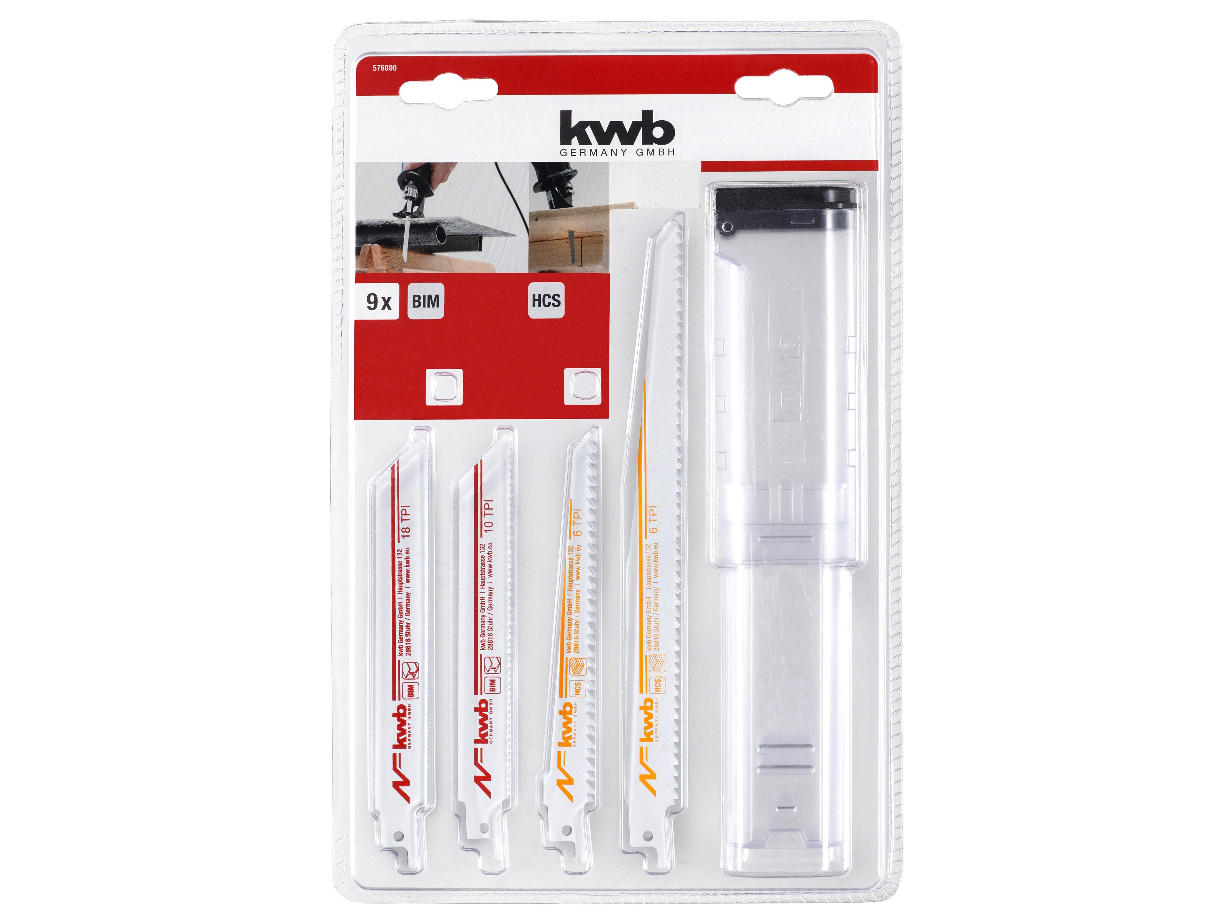 KWB Säbel-Sägeblatt-Set, 576090, 9-teilig KWB Säbel-Sägeblatt-Set, 576090, 9-teilig