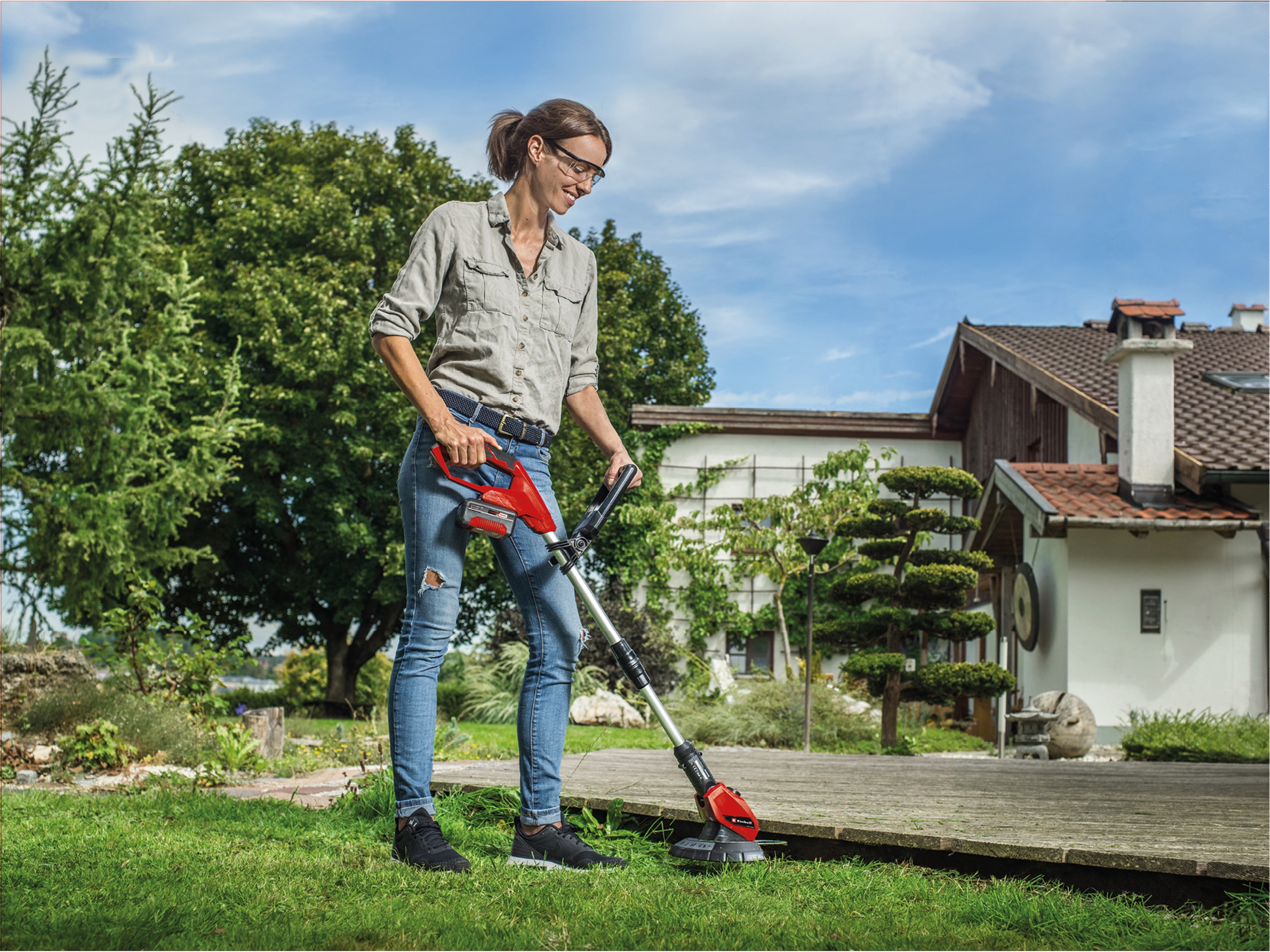 EINHELL Akku-Rasentrimmer GE-CT 18 Li Solo